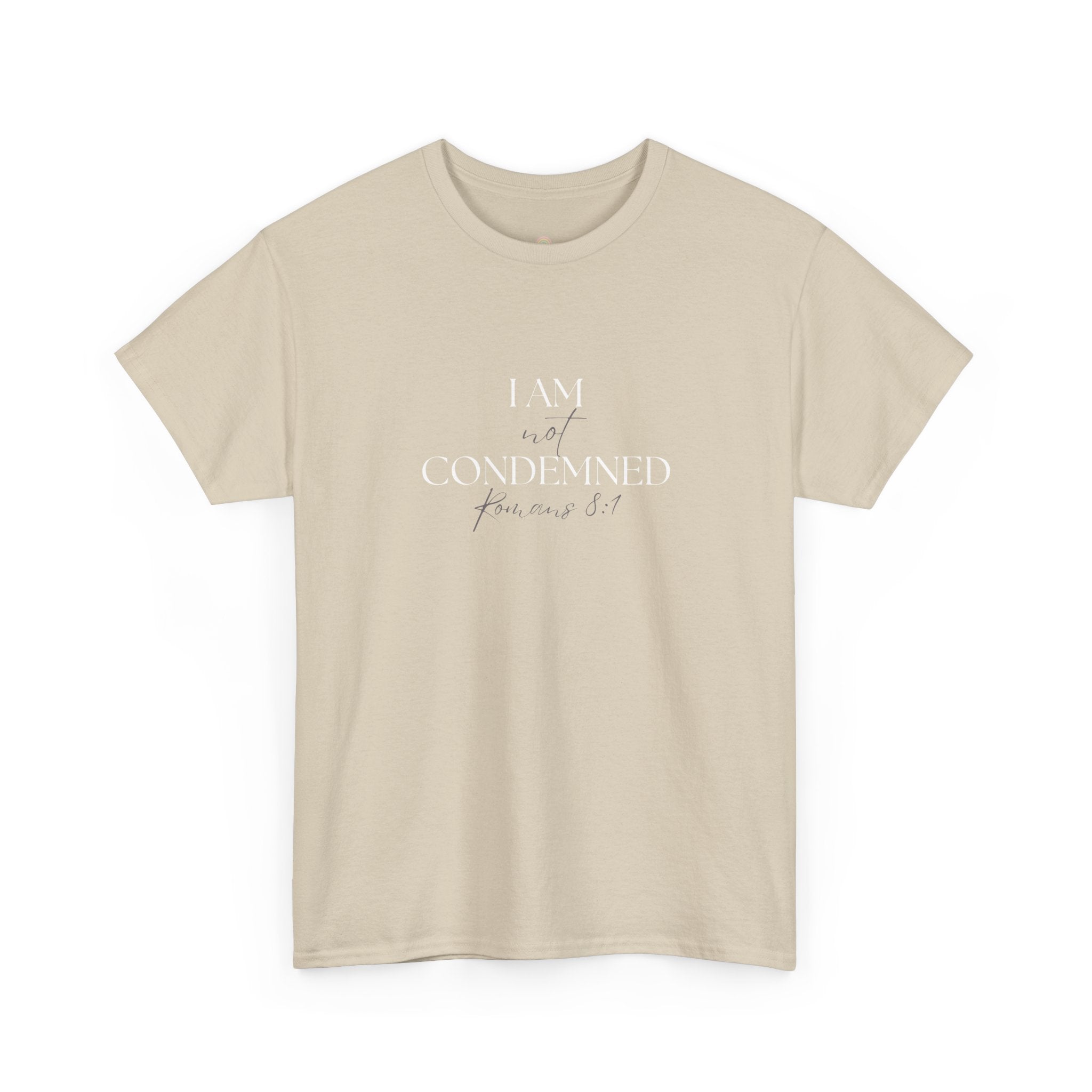 I Am Not Condemned T-Shirt – Christian Tee (Romans 8:1 Scripture) | Faith Apparel for Men & Women
