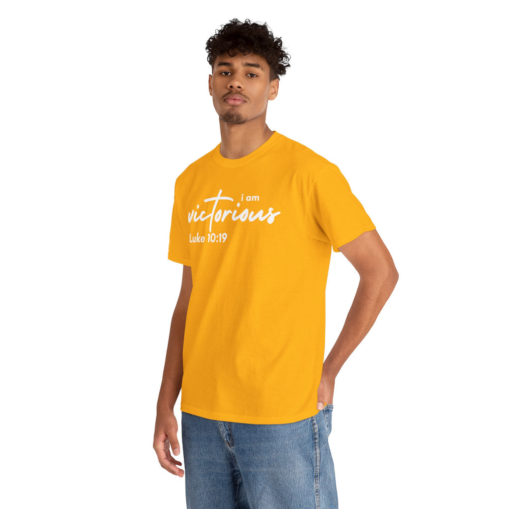 I Am Victorious Christian T-Shirt – Luke 10:19 Scripture Tee | Faith-Based Apparel