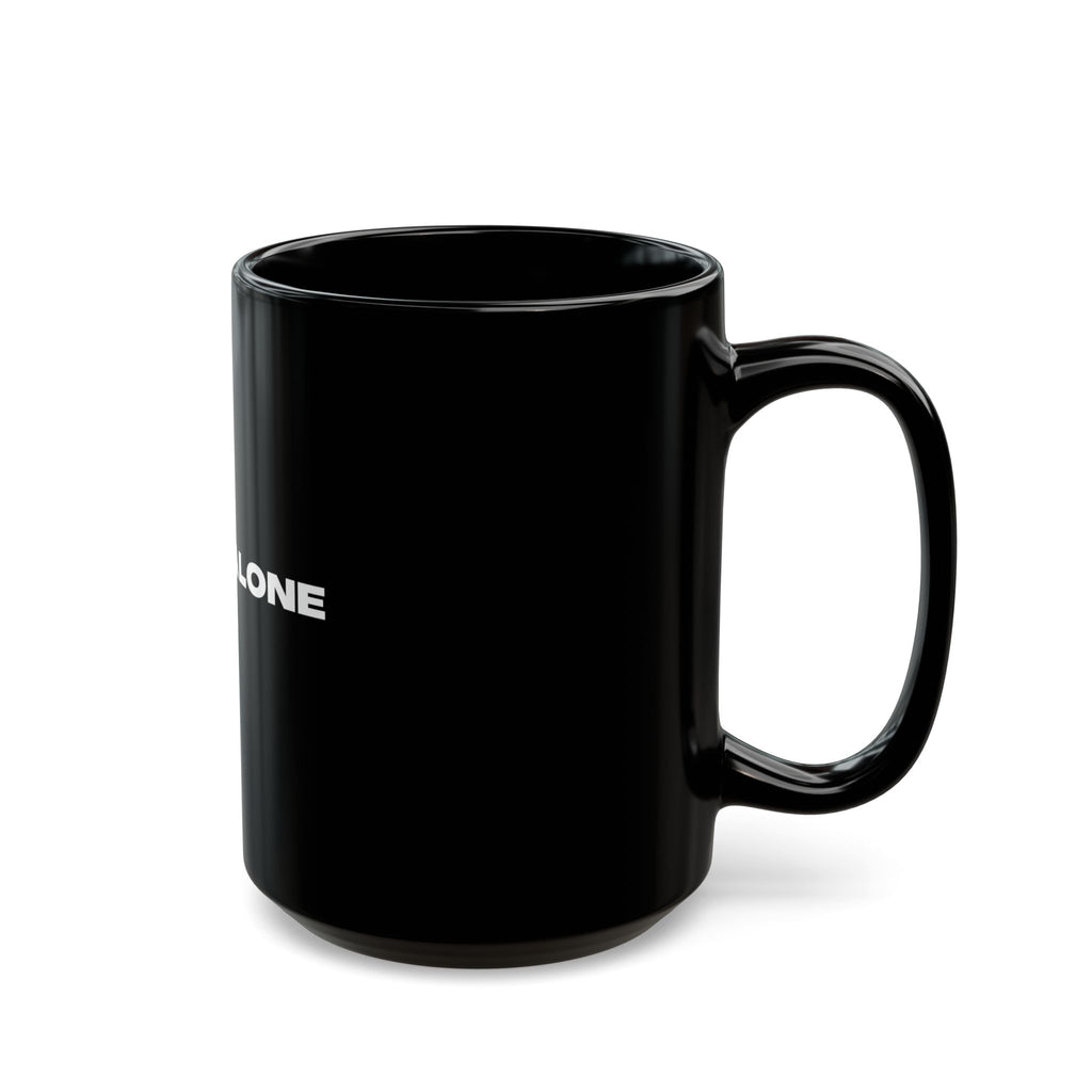 I Am Not Alone Black Mug – Isaiah 43:2 Christian Scripture Coffee Cup | Faith-Based Ceramic Mug (11oz / 15oz)