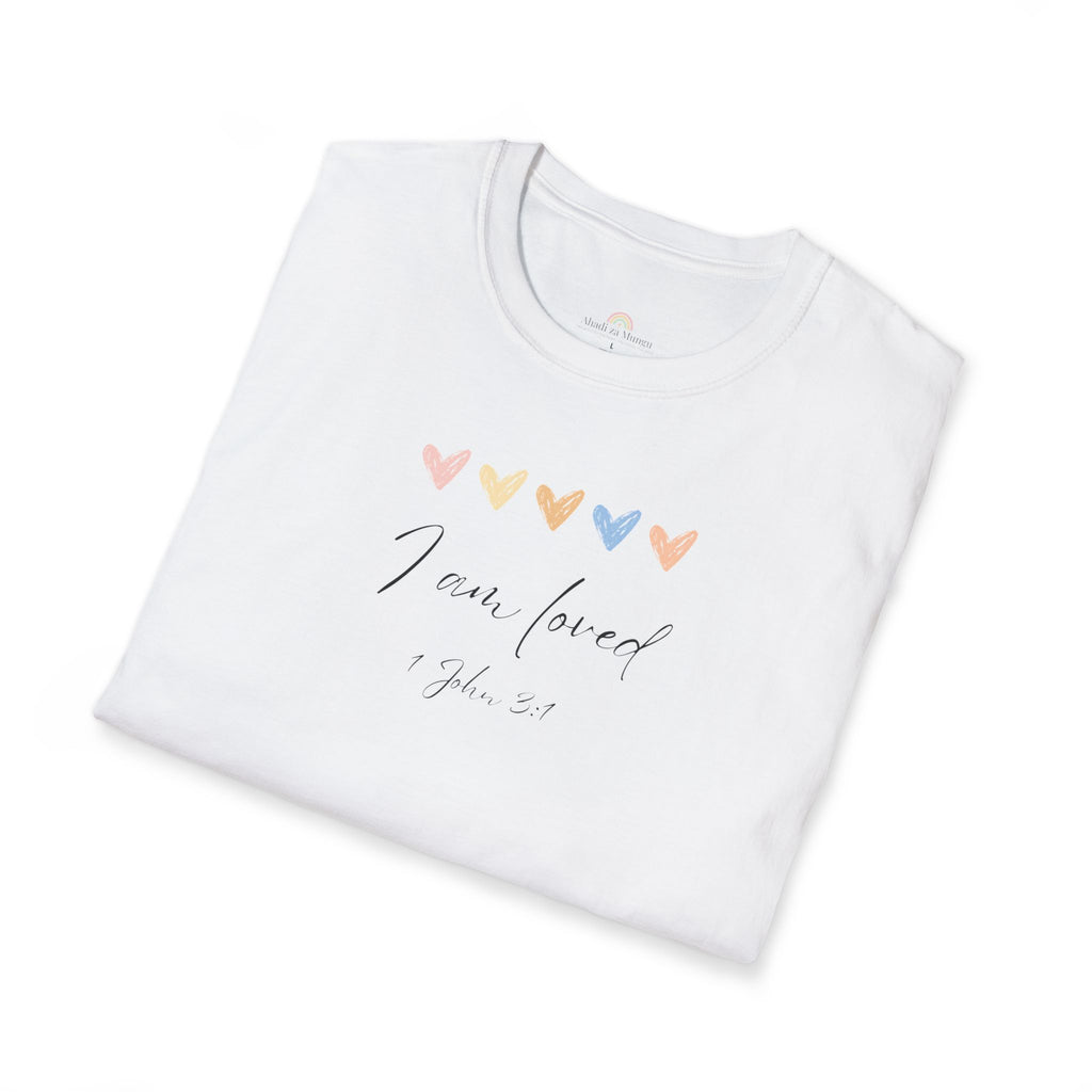 I Am Loved T-Shirt – 1 John 3:1 Christian Scripture Tee | Faith-Based Inspirational Shirt