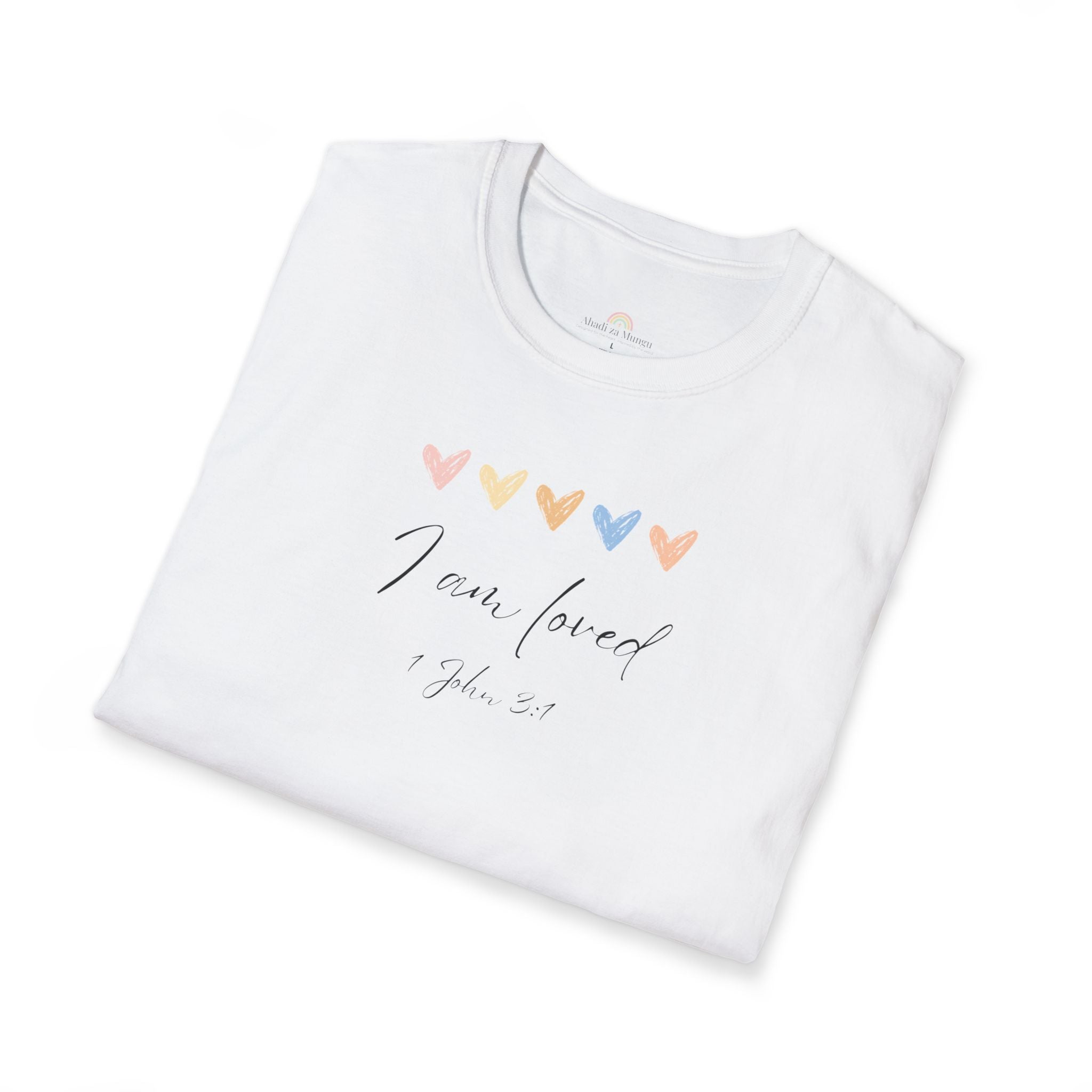 I Am Loved T-Shirt – 1 John 3:1 Christian Scripture Tee | Faith-Based Inspirational Shirt