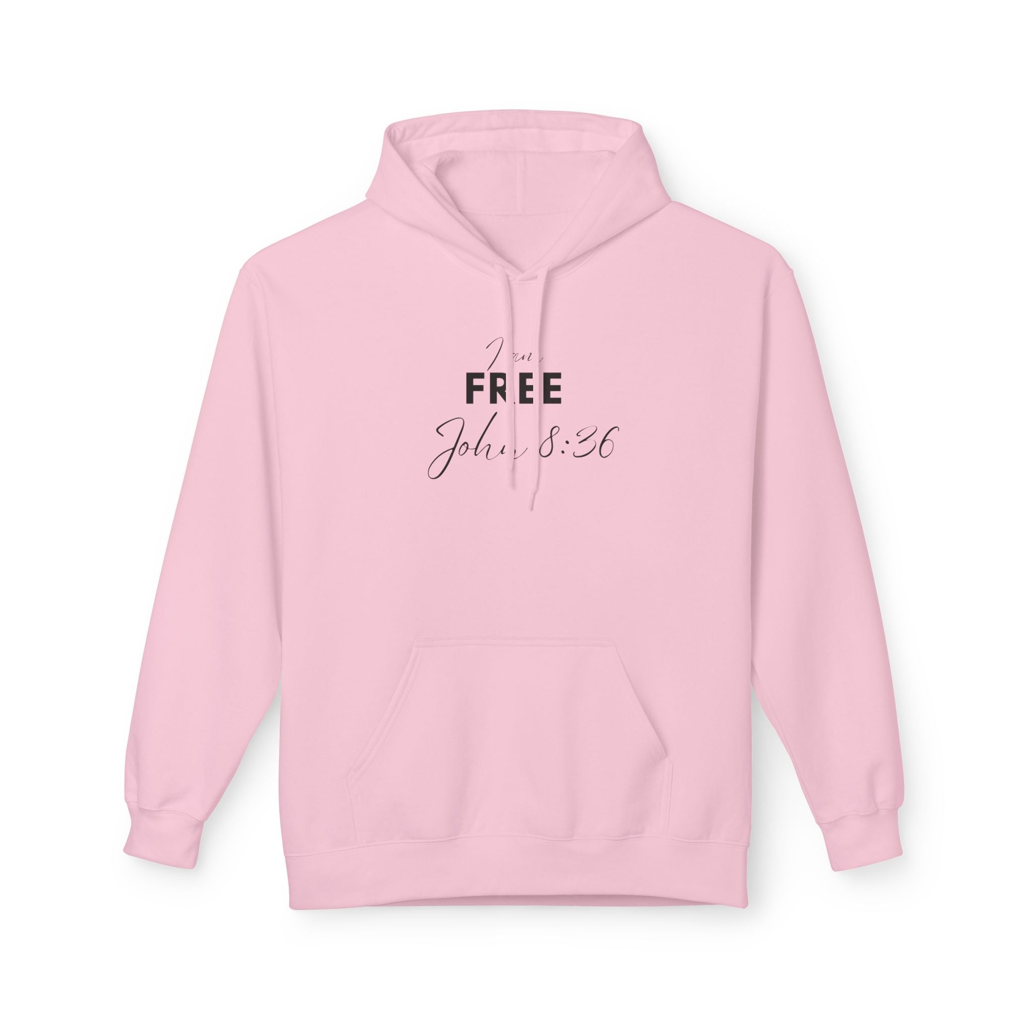 I Am Free Hoodie – John 8:36 Christian Scripture Hoodie | Faith-Based Inspirational Pullover