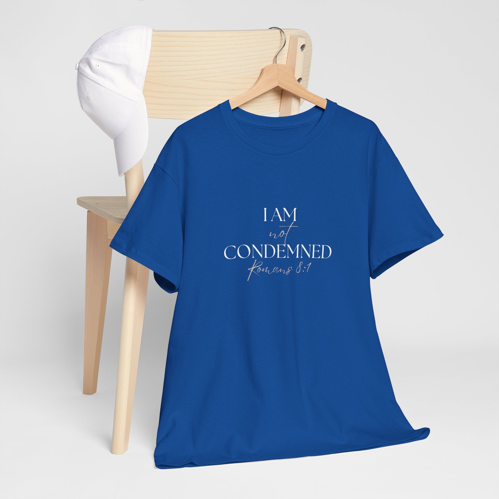 I Am Not Condemned T-Shirt – Christian Tee (Romans 8:1 Scripture) | Faith Apparel for Men & Women