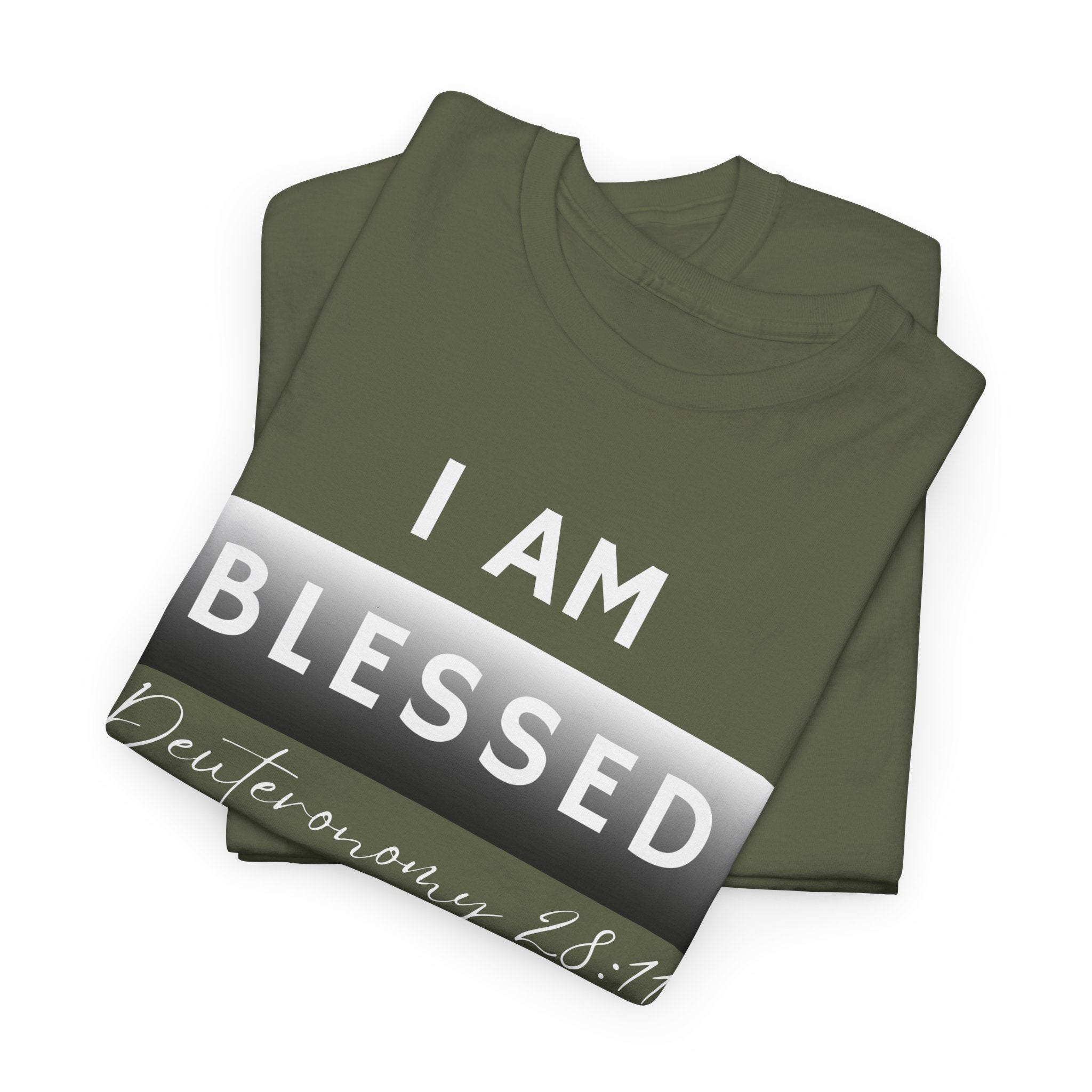 I Am Blessed Christian T-Shirt — Deuteronomy 28:11 Scripture Faith Tee (2)