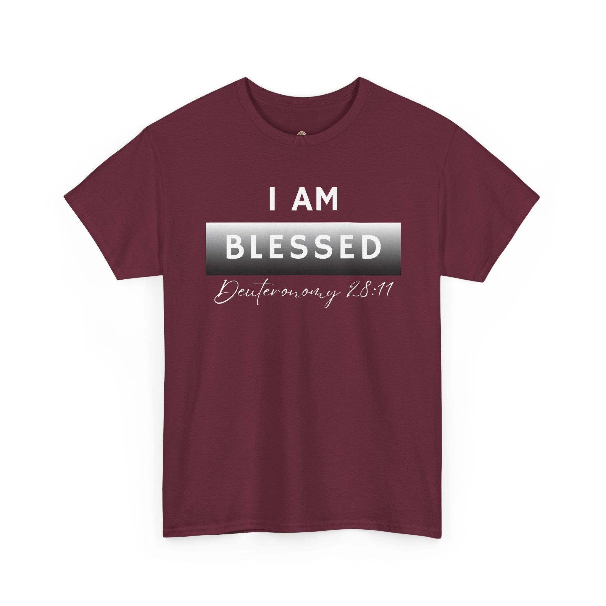 I Am Blessed Christian T-Shirt — Deuteronomy 28:11 Scripture Faith Tee (2)