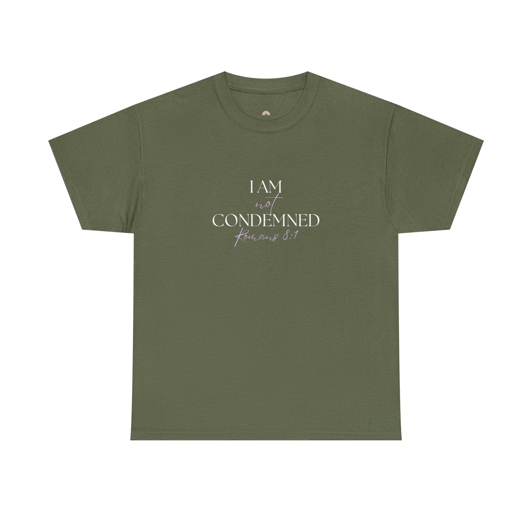 I Am Not Condemned T-Shirt – Christian Tee (Romans 8:1 Scripture) | Faith Apparel for Men & Women