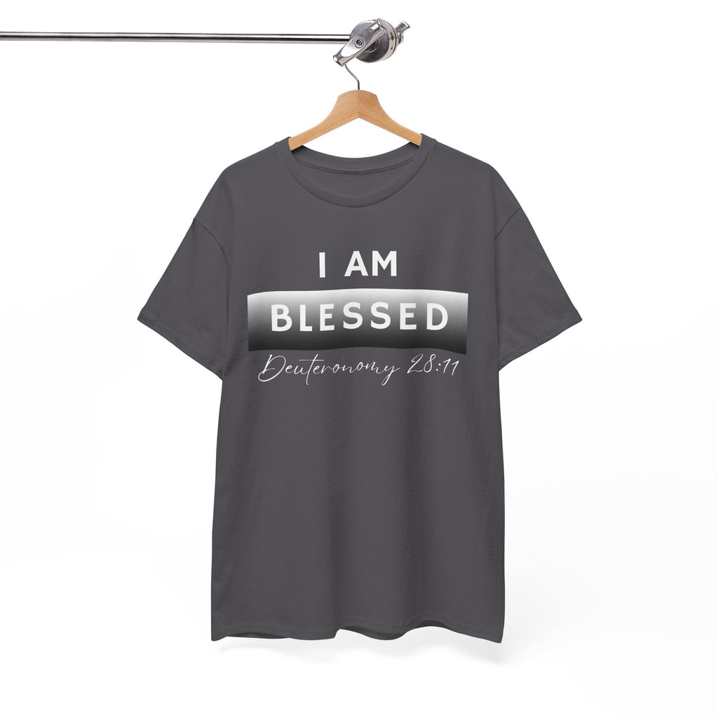 I Am Blessed Christian T-Shirt — Deuteronomy 28:11 Scripture Faith Tee (2)