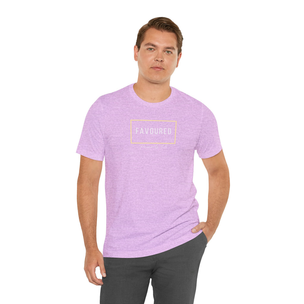 Favoured Christian T-Shirt – Proverbs 3:4 Scripture Tee | Faith-Based Unisex Shirt