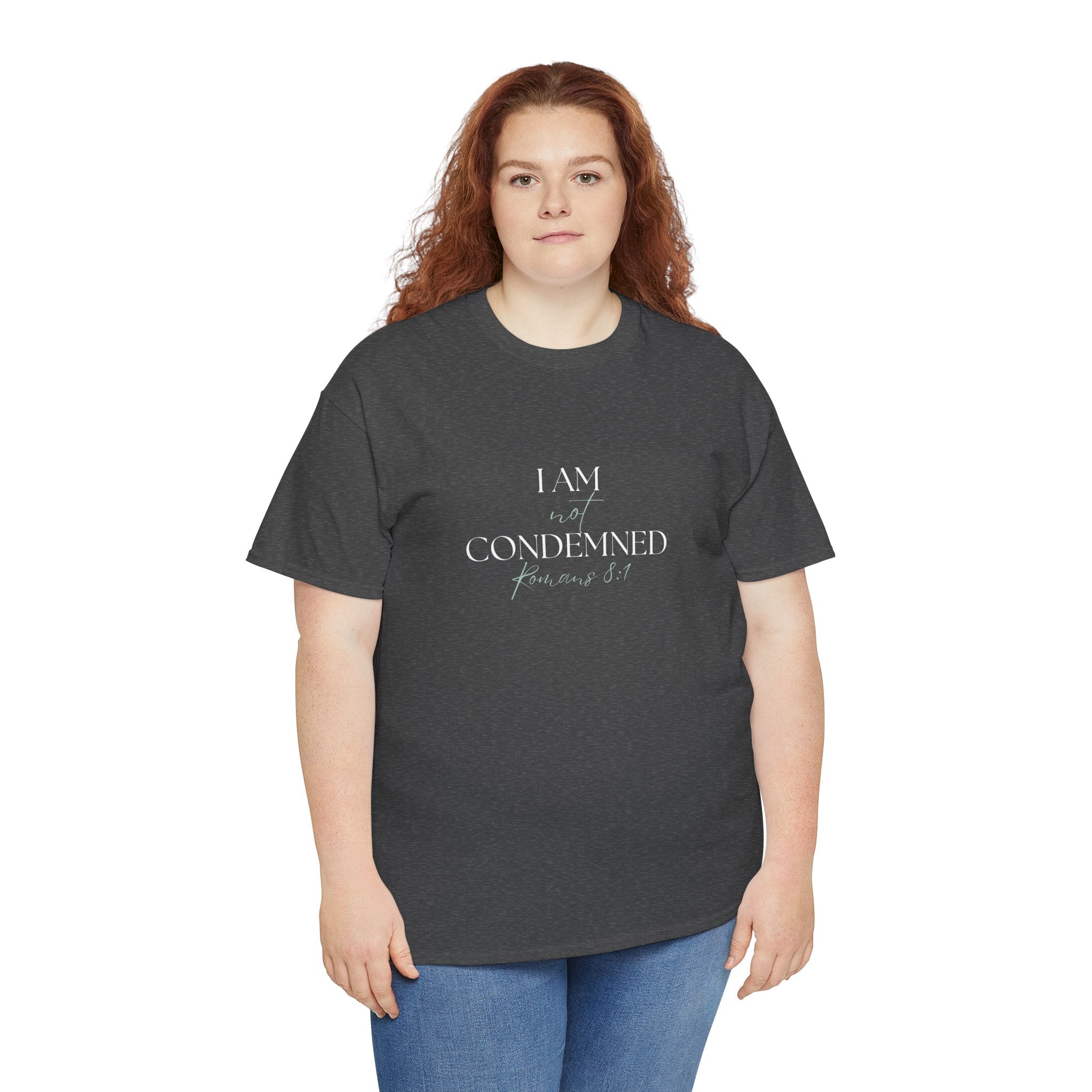 I Am Not Condemned T-Shirt – Christian Tee (Romans 8:1 Scripture) | Faith Apparel for Men & Women