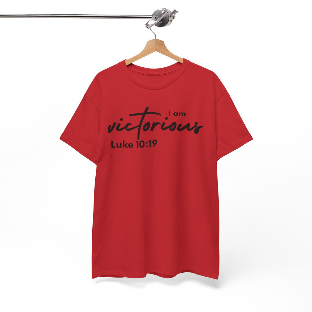I Am Victorious Christian T-Shirt – Luke 10:19 Scripture Tee | Faith-Based Apparel