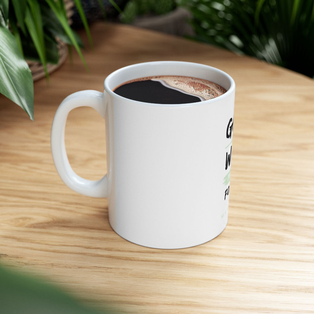 God Will Provide for Me Christian Mug – Mark 11:24 Faith Ceramic Coffee Cup (11oz & 15oz)