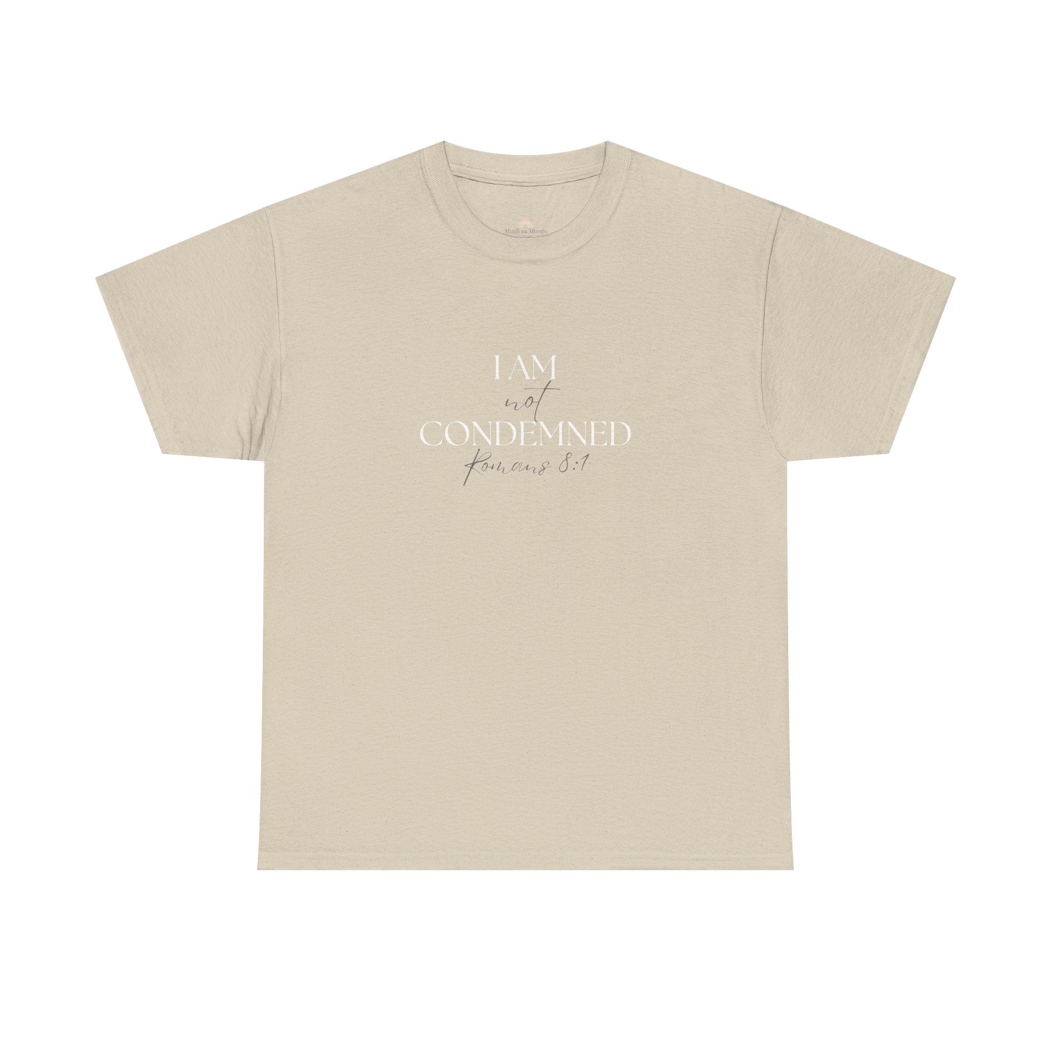 I Am Not Condemned T-Shirt – Christian Tee (Romans 8:1 Scripture) | Faith Apparel for Men & Women