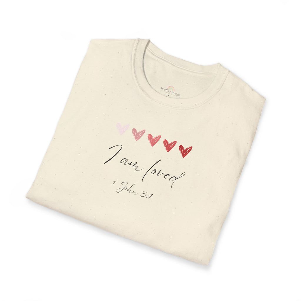 I Am Loved T-Shirt – 1 John 3:1 Christian Scripture Tee | Faith-Based Inspirational Shirt