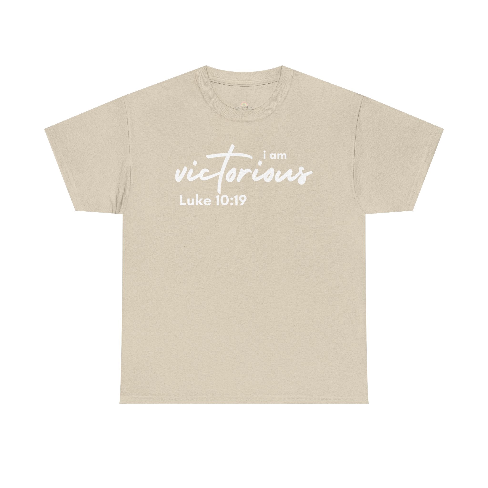 I Am Victorious Christian T-Shirt – Luke 10:19 Scripture Tee | Faith-Based Apparel