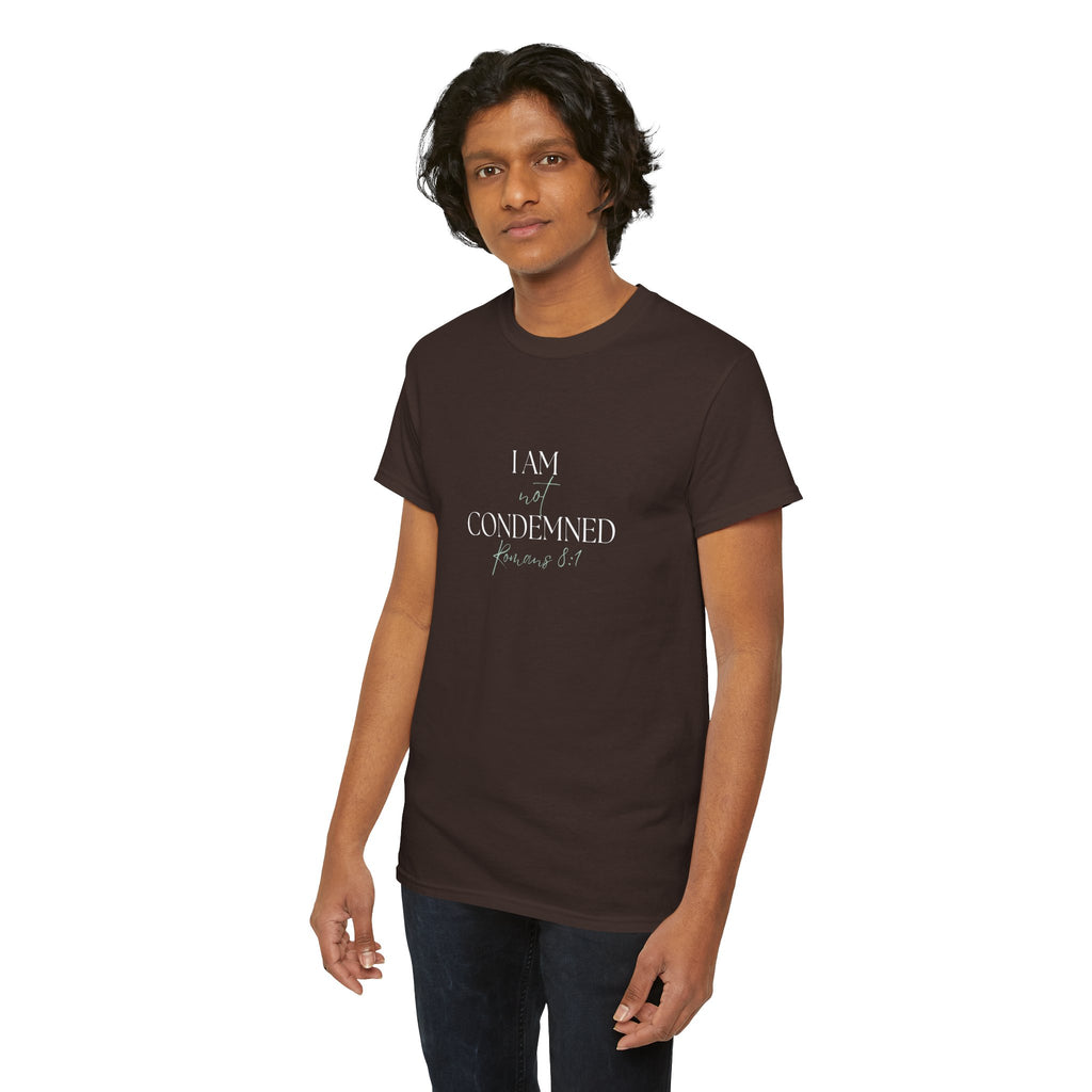 I Am Not Condemned T-Shirt – Christian Tee (Romans 8:1 Scripture) | Faith Apparel for Men & Women
