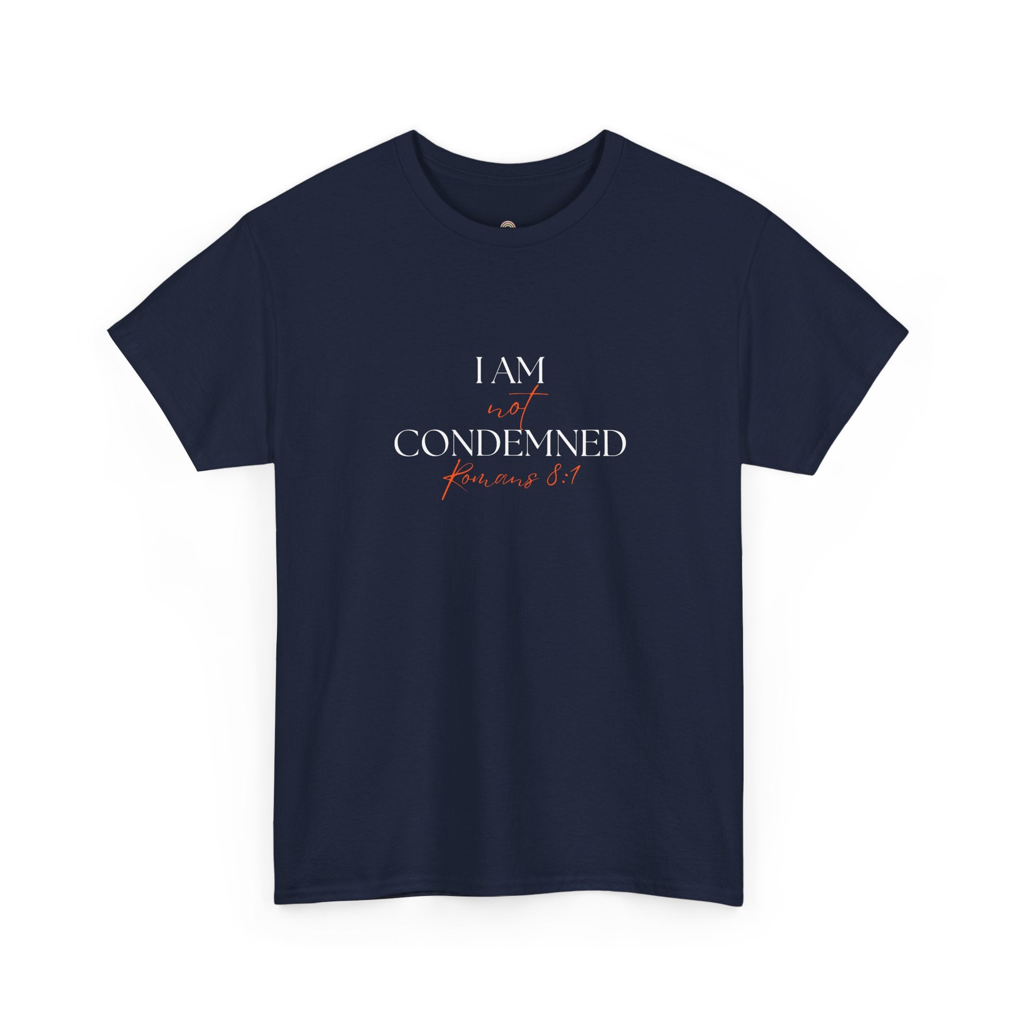 I Am Not Condemned T-Shirt – Christian Tee (Romans 8:1 Scripture) | Faith Apparel for Men & Women