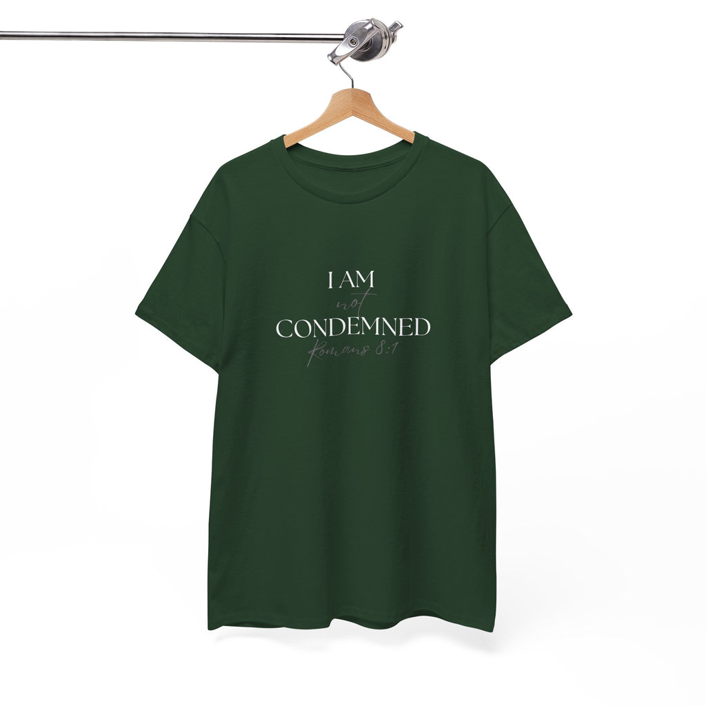 I Am Not Condemned T-Shirt – Christian Tee (Romans 8:1 Scripture) | Faith Apparel for Men & Women