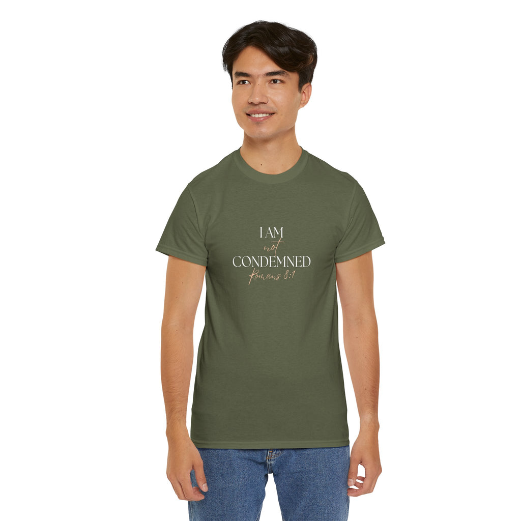 I Am Not Condemned T-Shirt – Christian Tee (Romans 8:1 Scripture) | Faith Apparel for Men & Women