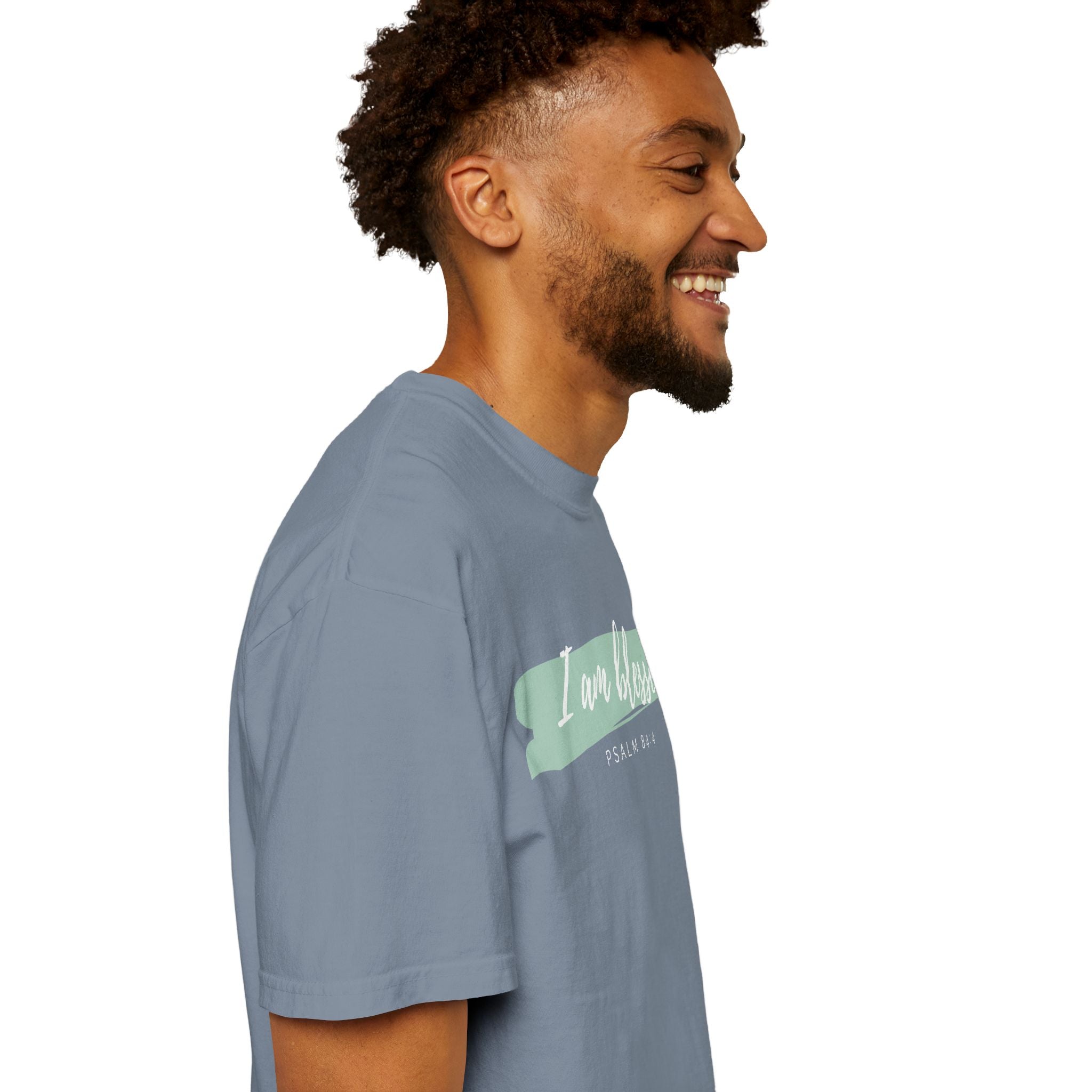 I Am Blessed Christian T-Shirt — Psalm 84:4 Scripture Tee | Garment-Dyed Faith Shirt