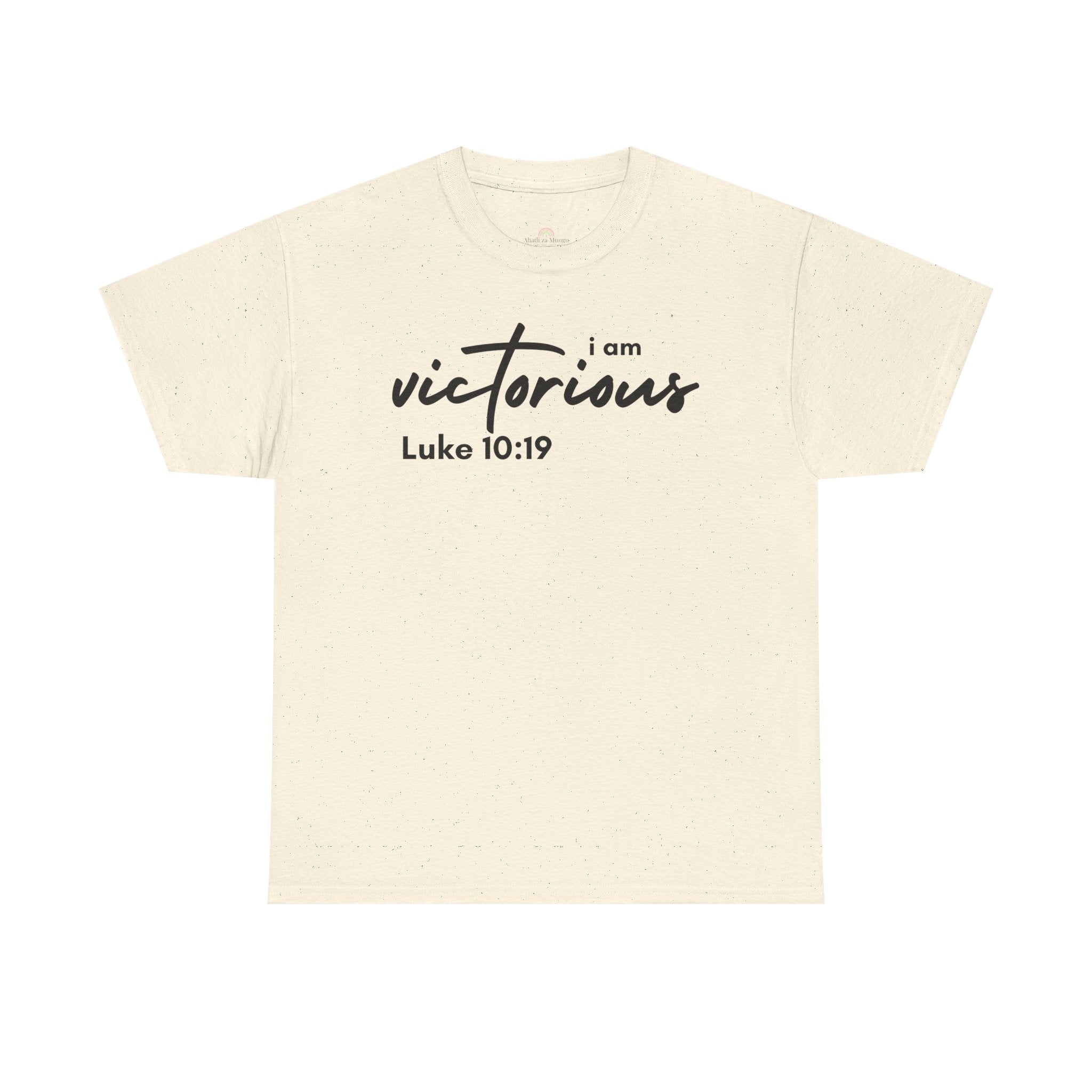 I Am Victorious Christian T-Shirt – Luke 10:19 Scripture Tee | Faith-Based Apparel