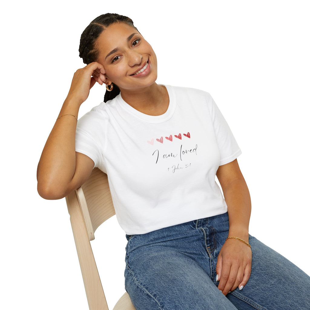I Am Loved T-Shirt – 1 John 3:1 Christian Scripture Tee | Faith-Based Inspirational Shirt
