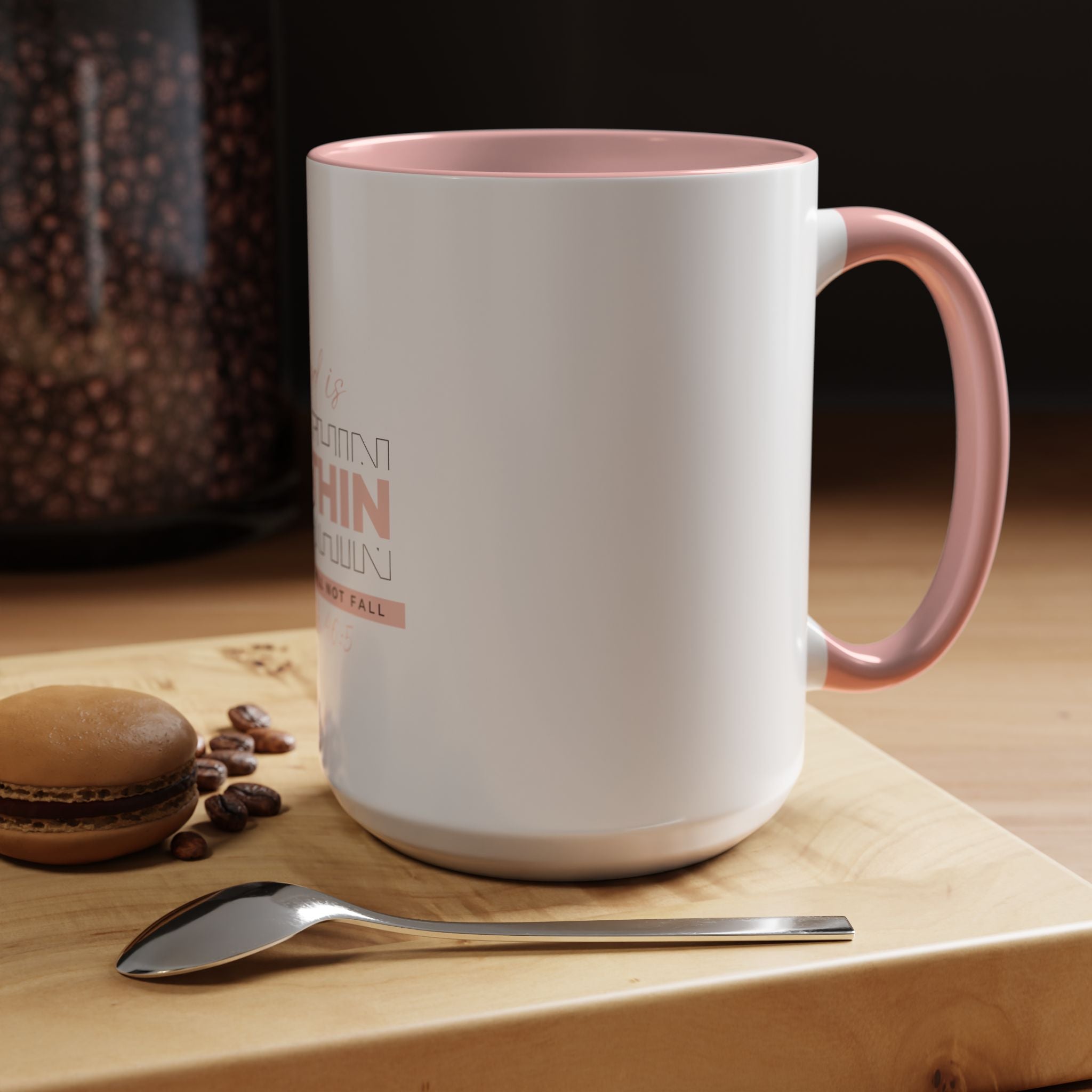 God Is Within Her Christian Accent Mug – Psalm 46:5 Faith-Inspired Coffee Cup (11oz & 15oz)