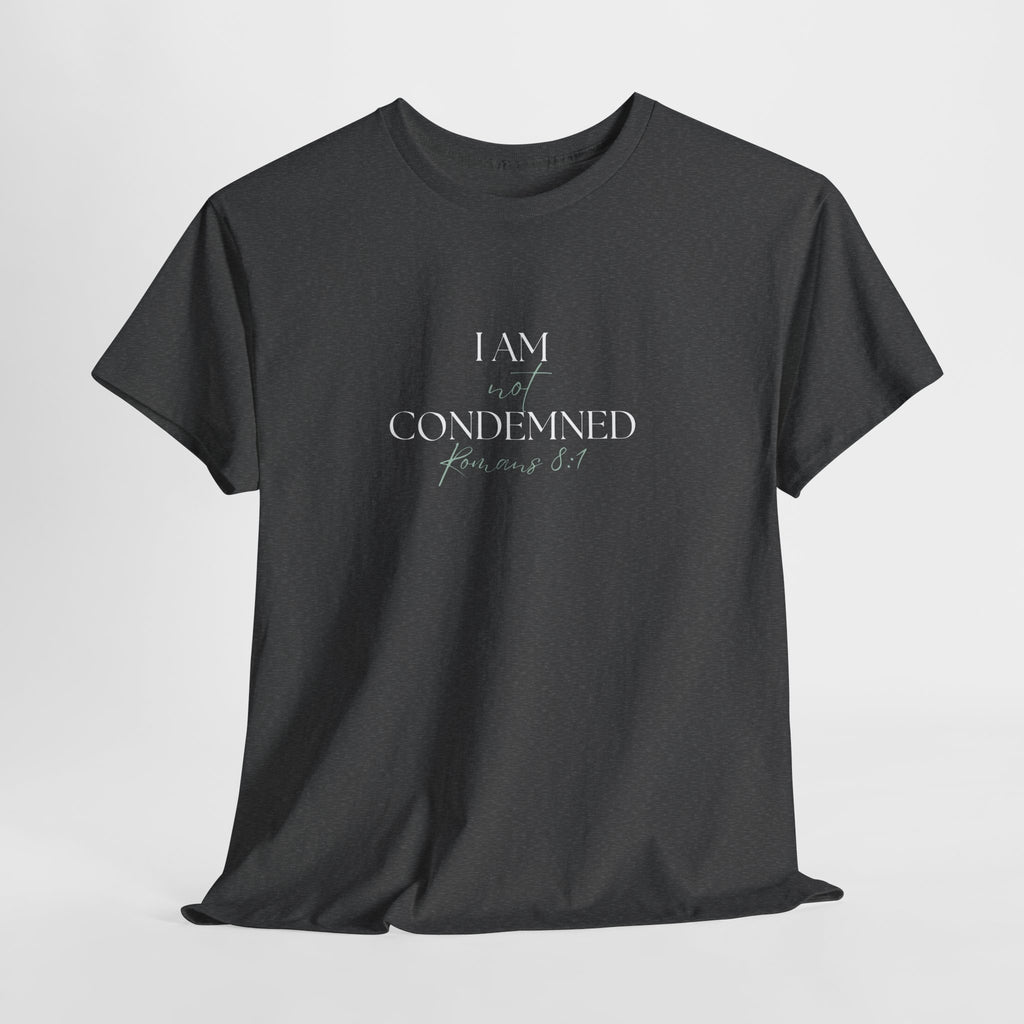 I Am Not Condemned T-Shirt – Christian Tee (Romans 8:1 Scripture) | Faith Apparel for Men & Women