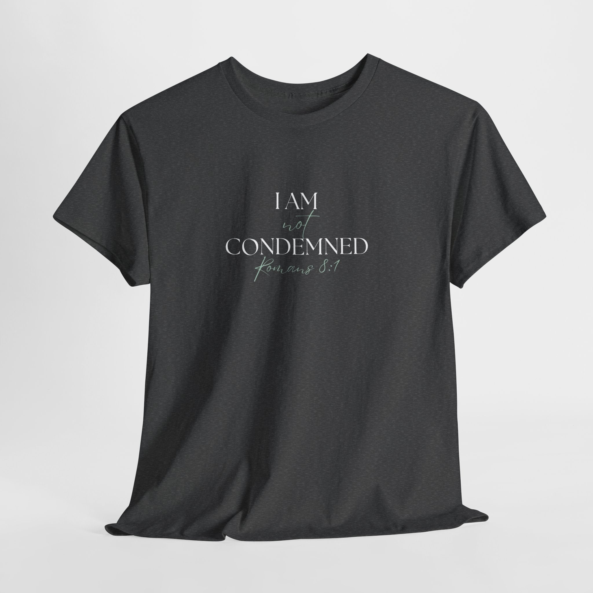 I Am Not Condemned T-Shirt – Christian Tee (Romans 8:1 Scripture) | Faith Apparel for Men & Women