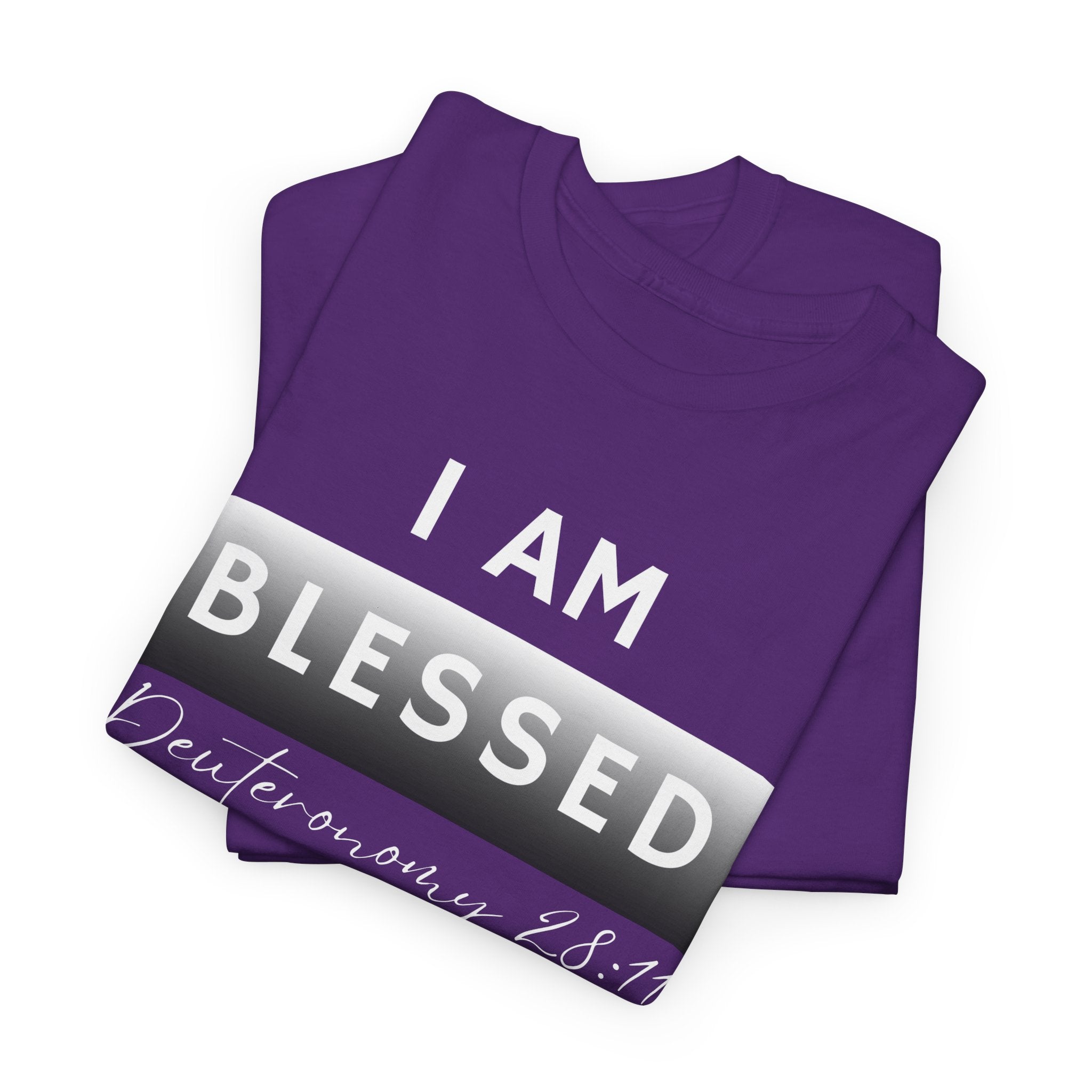 I Am Blessed Christian T-Shirt — Deuteronomy 28:11 Scripture Faith Tee (2)