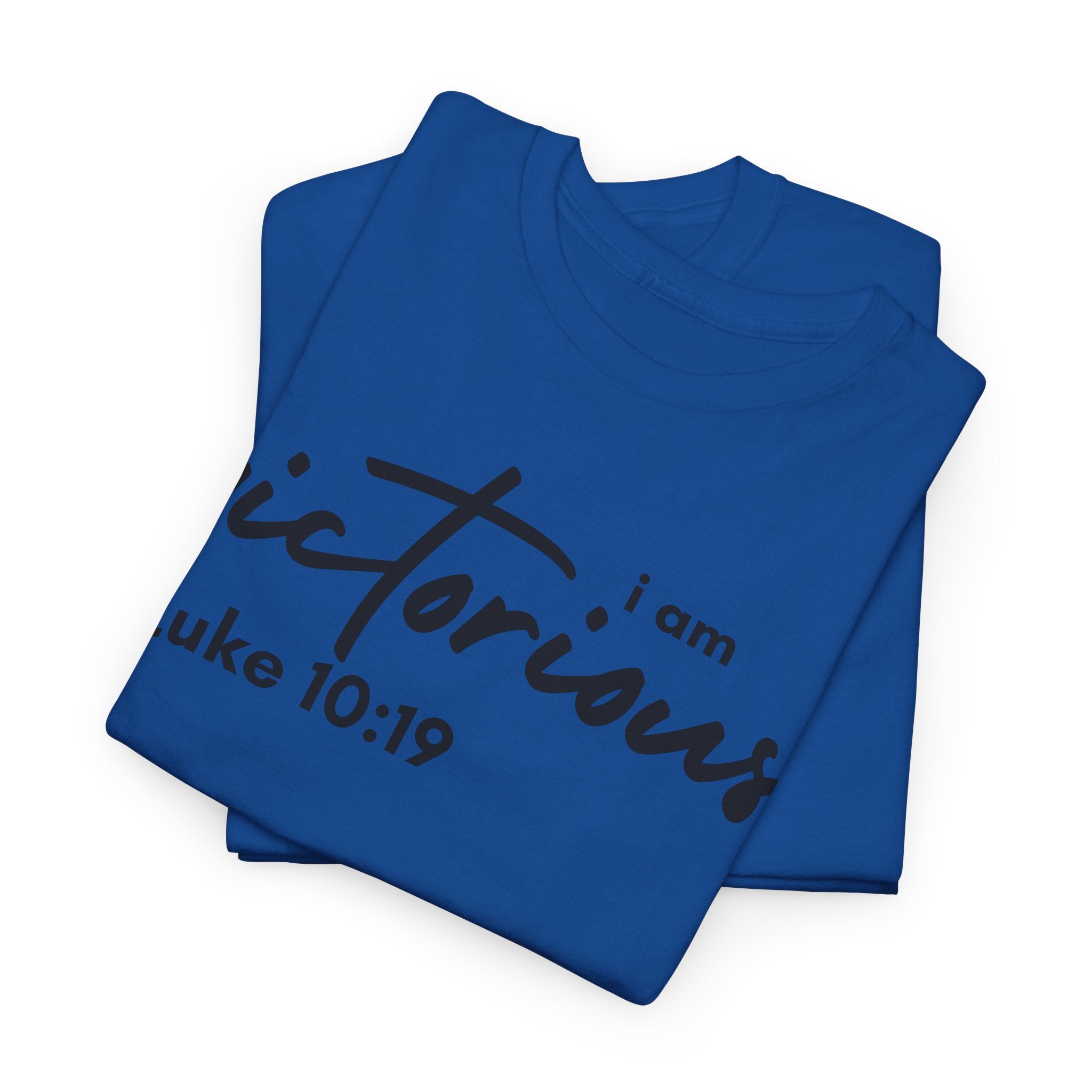 I Am Victorious Christian T-Shirt – Luke 10:19 Scripture Tee | Faith-Based Apparel