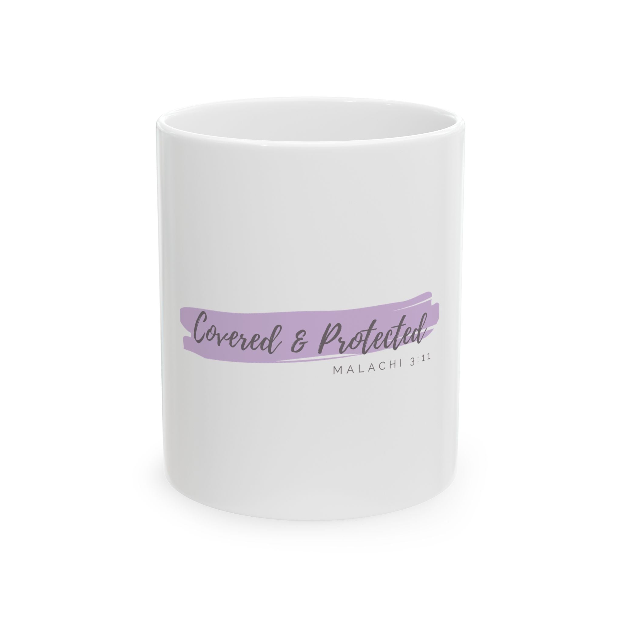 Covered & Protected Malachi 3:11 Ceramic Mug—Faith & Comfort for Everyday Moments