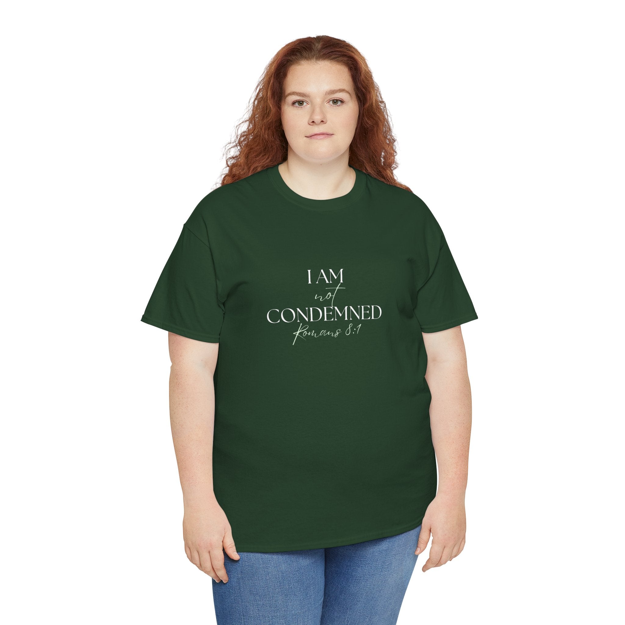 I Am Not Condemned T-Shirt – Christian Tee (Romans 8:1 Scripture) | Faith Apparel for Men & Women