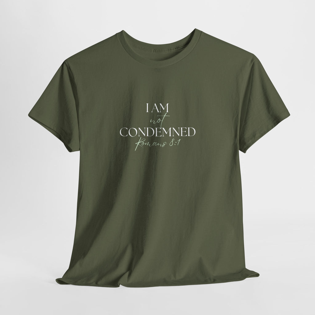 I Am Not Condemned T-Shirt – Christian Tee (Romans 8:1 Scripture) | Faith Apparel for Men & Women