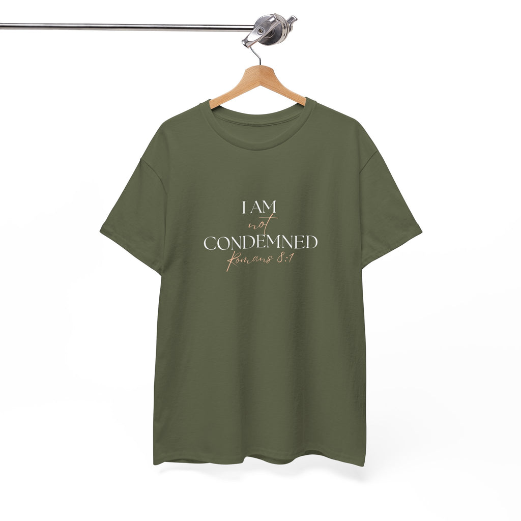 I Am Not Condemned T-Shirt – Christian Tee (Romans 8:1 Scripture) | Faith Apparel for Men & Women