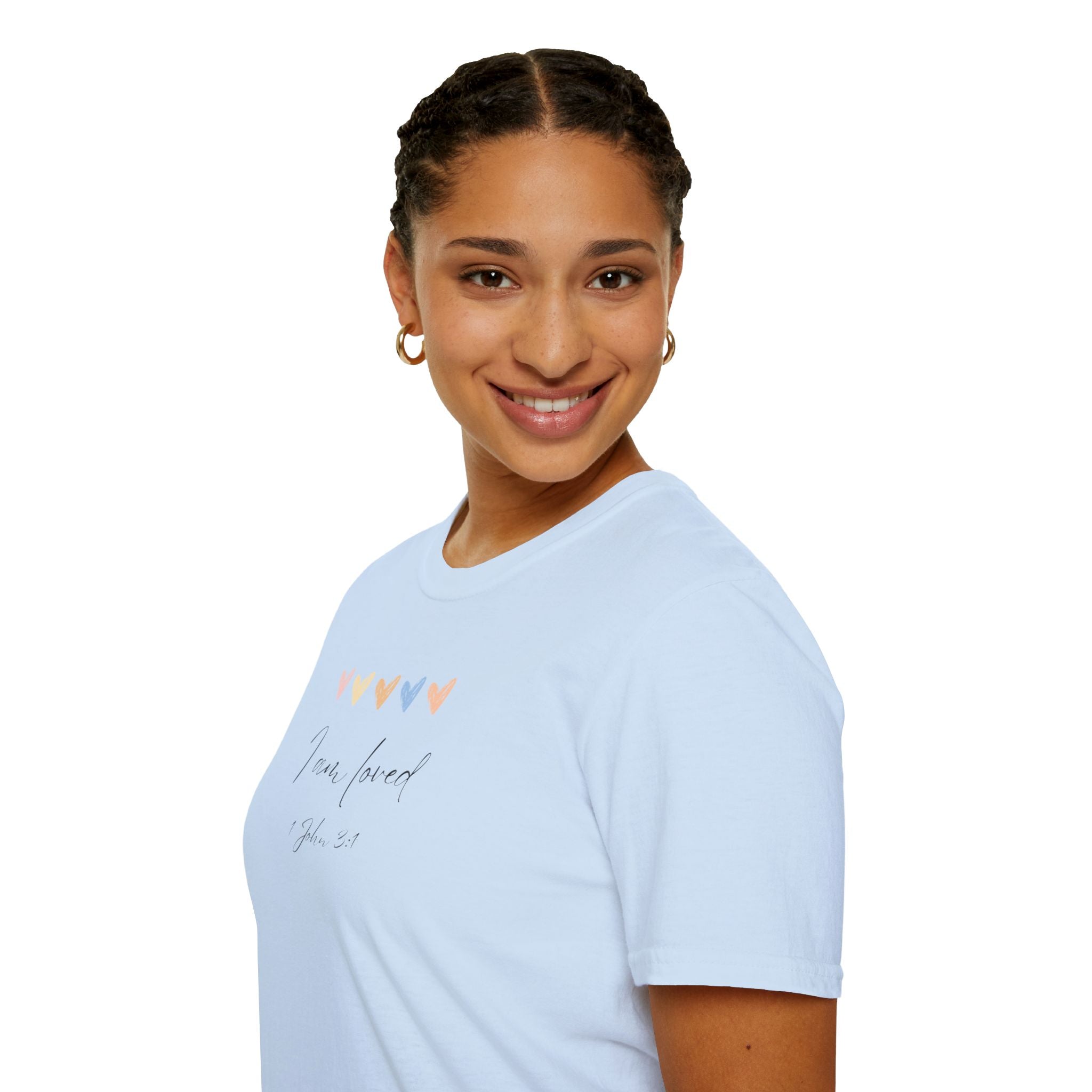 I Am Loved T-Shirt – 1 John 3:1 Christian Scripture Tee | Faith-Based Inspirational Shirt