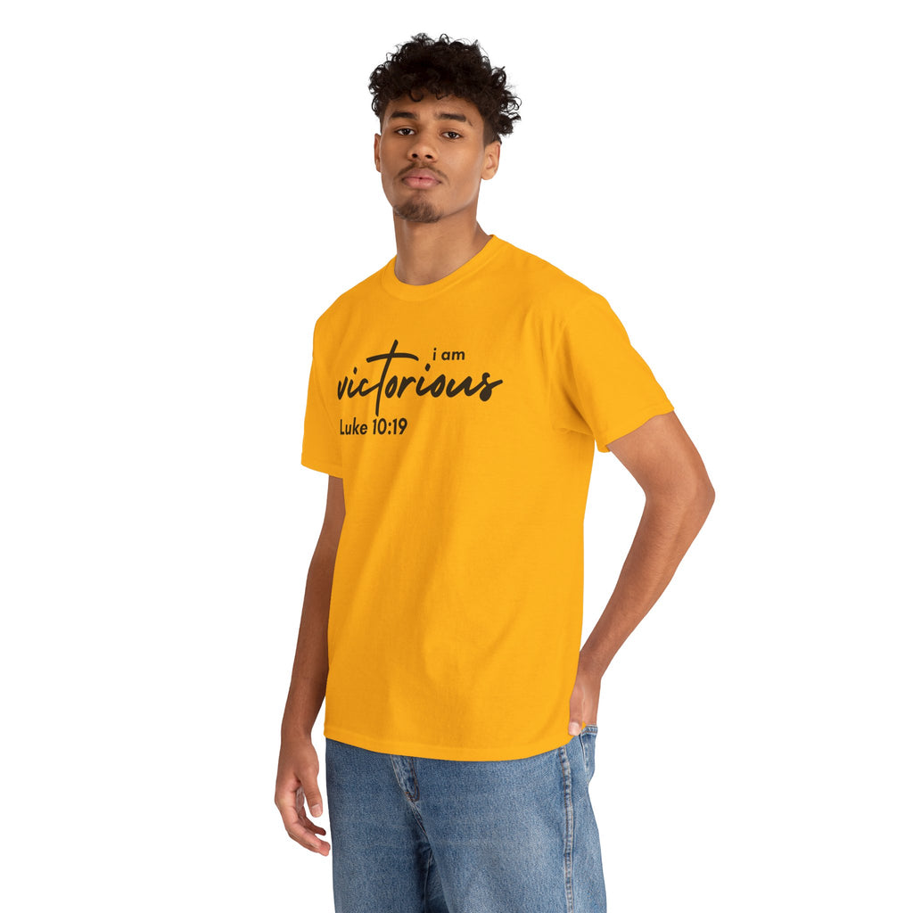 I Am Victorious Christian T-Shirt – Luke 10:19 Scripture Tee | Faith-Based Apparel