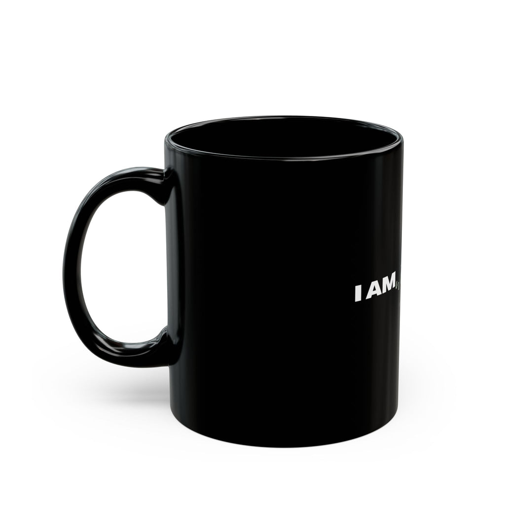 I Am Not Alone Black Mug – Isaiah 43:2 Christian Scripture Coffee Cup | Faith-Based Ceramic Mug (11oz / 15oz)