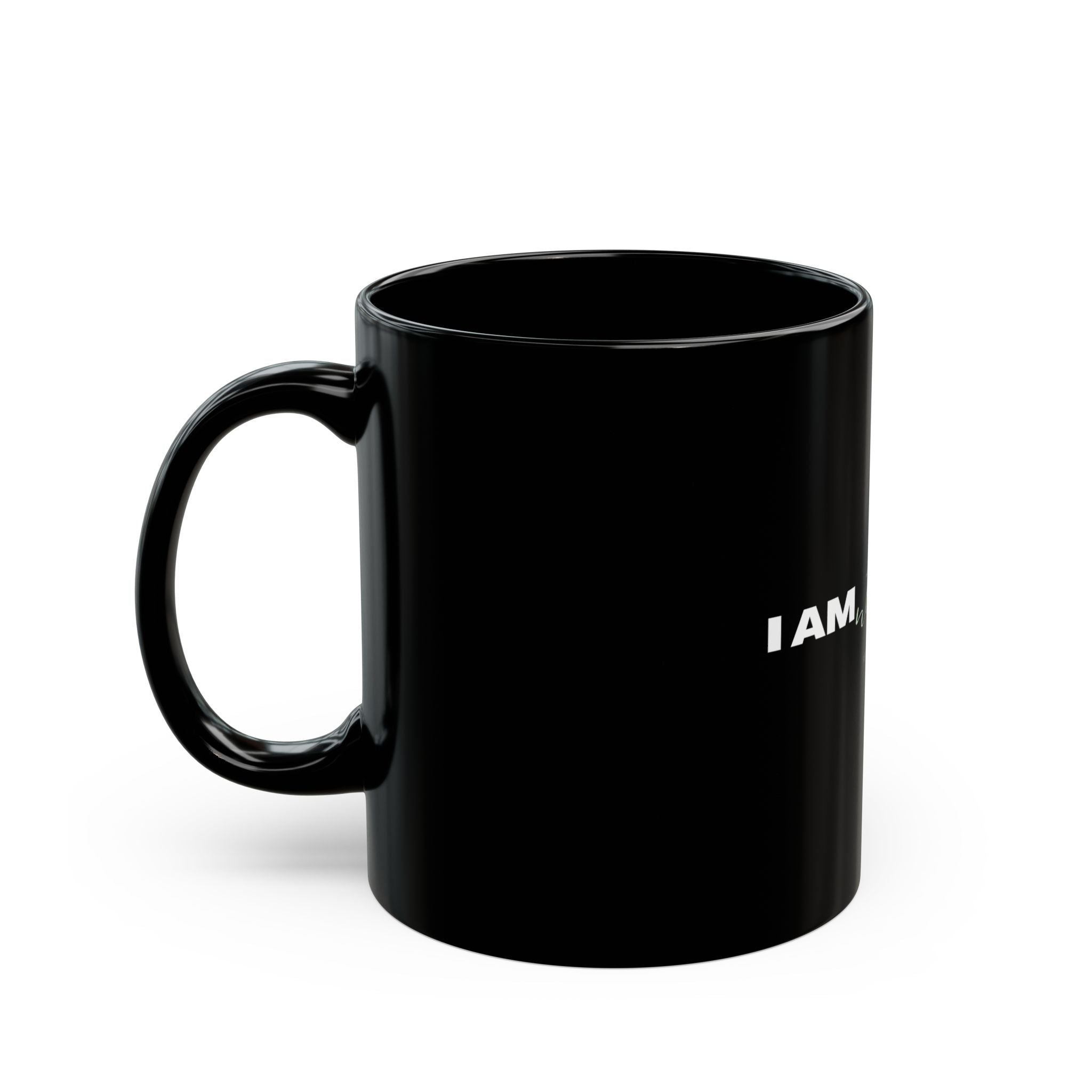 I Am Not Alone Black Mug – Isaiah 43:2 Christian Scripture Coffee Cup | Faith-Based Ceramic Mug (11oz / 15oz)