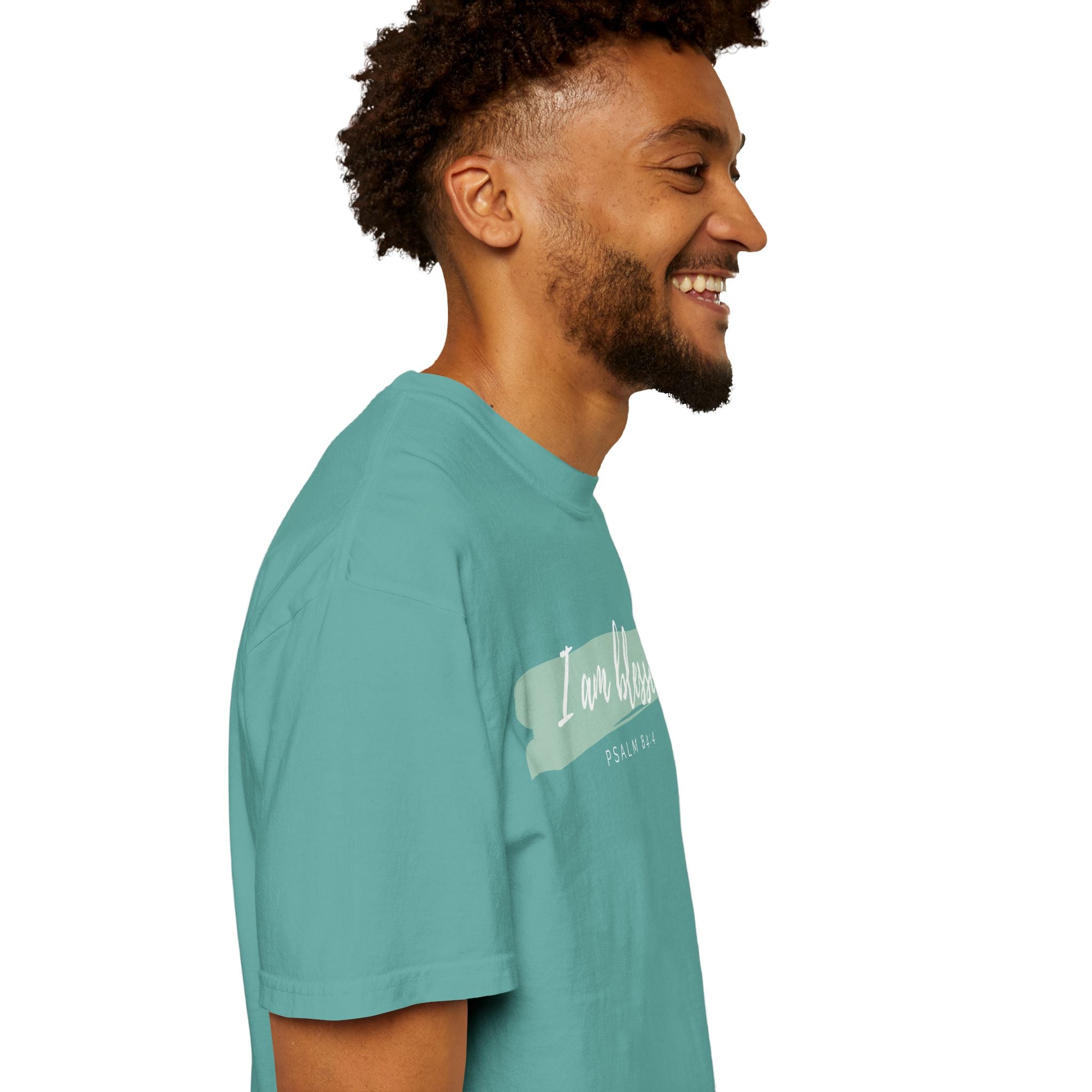 I Am Blessed Christian T-Shirt — Psalm 84:4 Scripture Tee | Garment-Dyed Faith Shirt