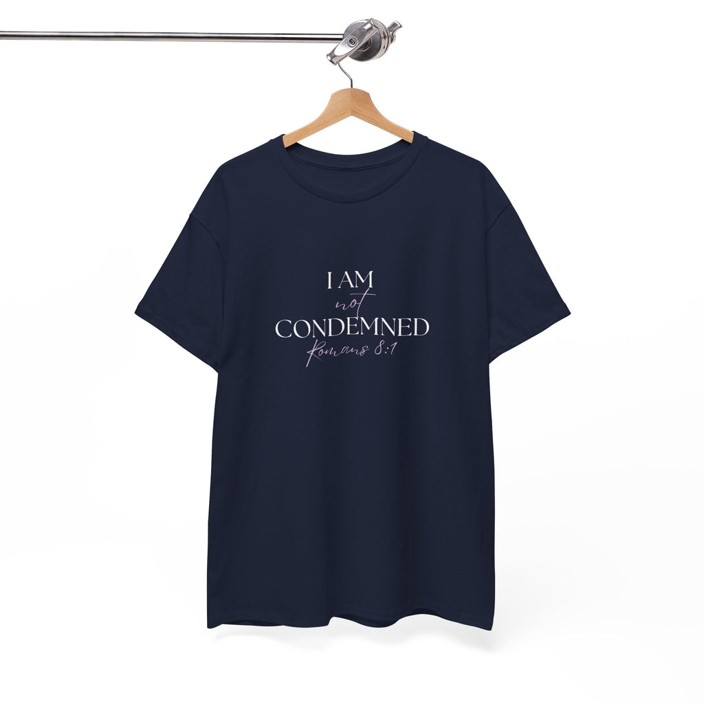 I Am Not Condemned T-Shirt – Christian Tee (Romans 8:1 Scripture) | Faith Apparel for Men & Women