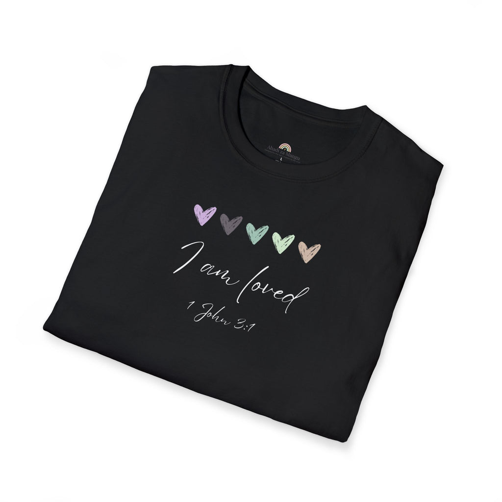 I Am Loved T-Shirt – 1 John 3:1 Christian Scripture Tee | Faith-Based Inspirational Shirt