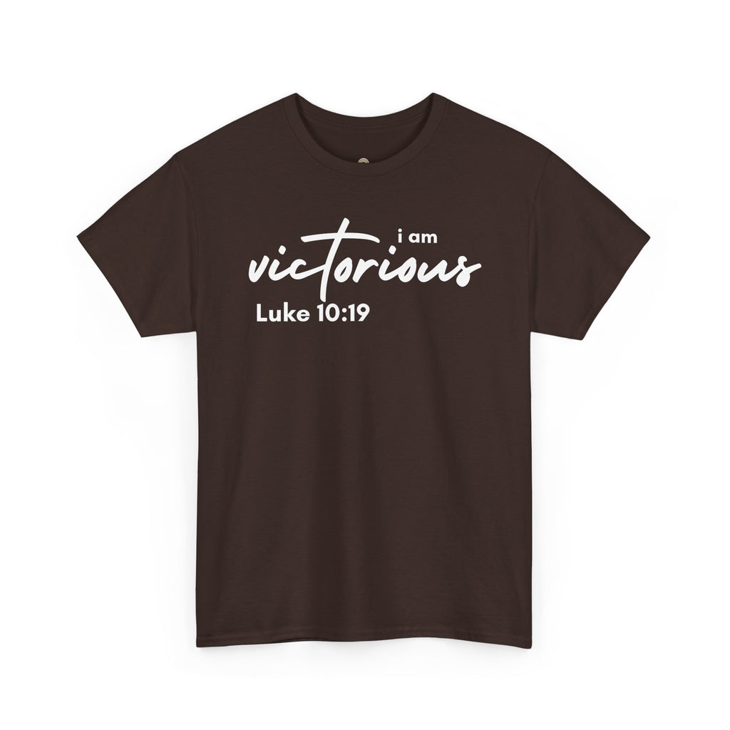 I Am Victorious Christian T-Shirt – Luke 10:19 Scripture Tee | Faith-Based Apparel