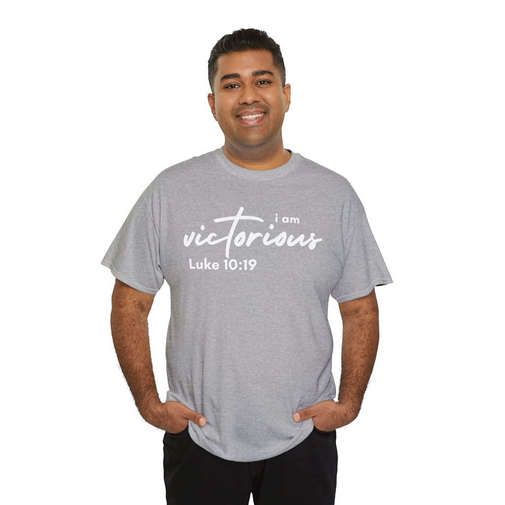 I Am Victorious Christian T-Shirt – Luke 10:19 Scripture Tee | Faith-Based Apparel
