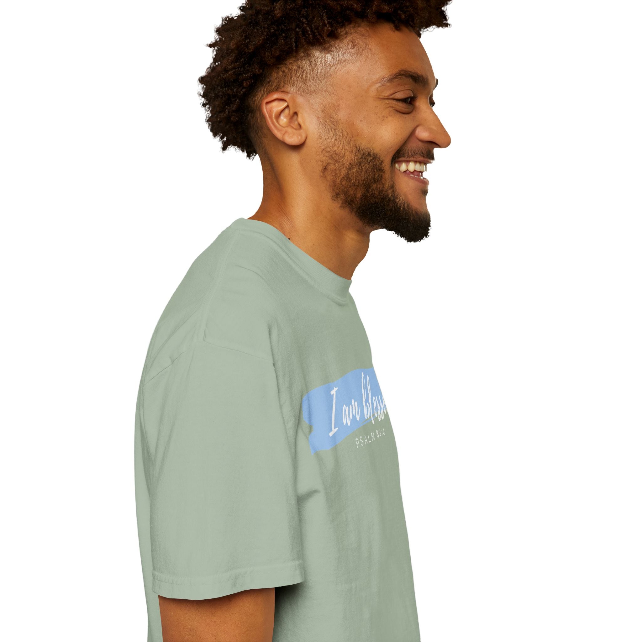 I Am Blessed Christian T-Shirt — Psalm 84:4 Scripture Tee | Garment-Dyed Faith Shirt