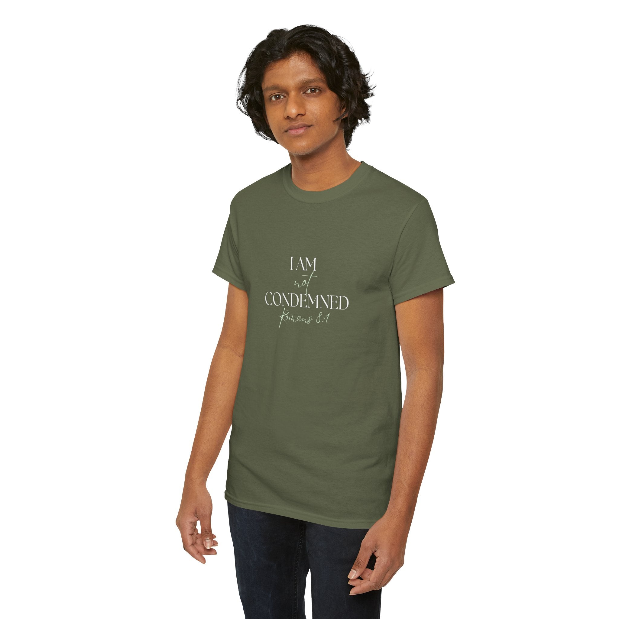 I Am Not Condemned T-Shirt – Christian Tee (Romans 8:1 Scripture) | Faith Apparel for Men & Women