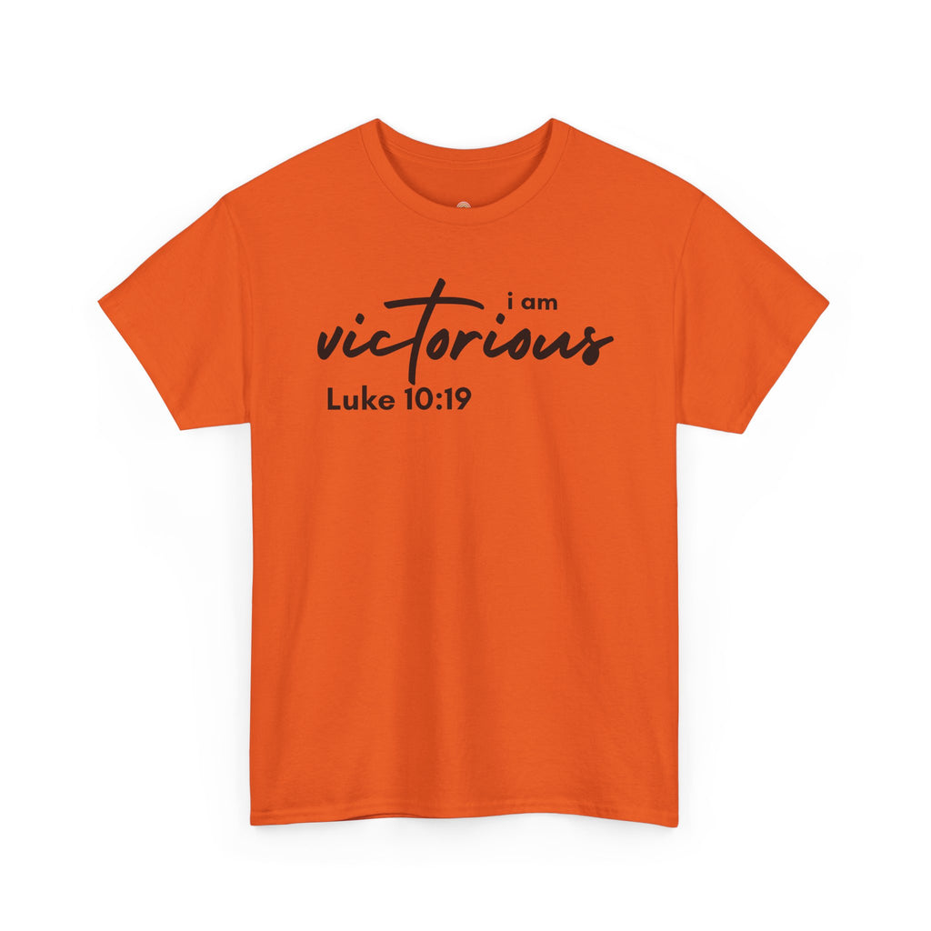 I Am Victorious Christian T-Shirt – Luke 10:19 Scripture Tee | Faith-Based Apparel
