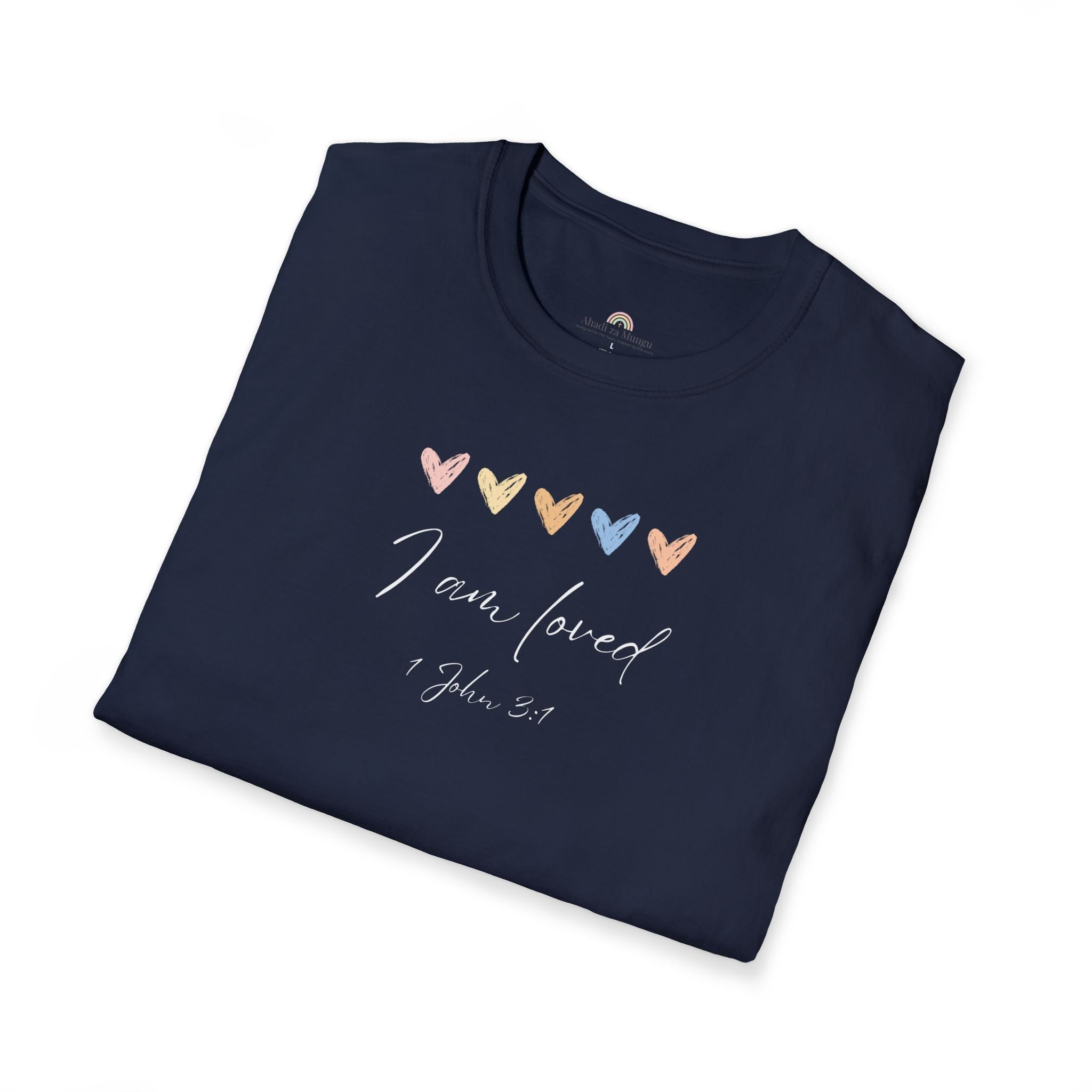 I Am Loved T-Shirt – 1 John 3:1 Christian Scripture Tee | Faith-Based Inspirational Shirt