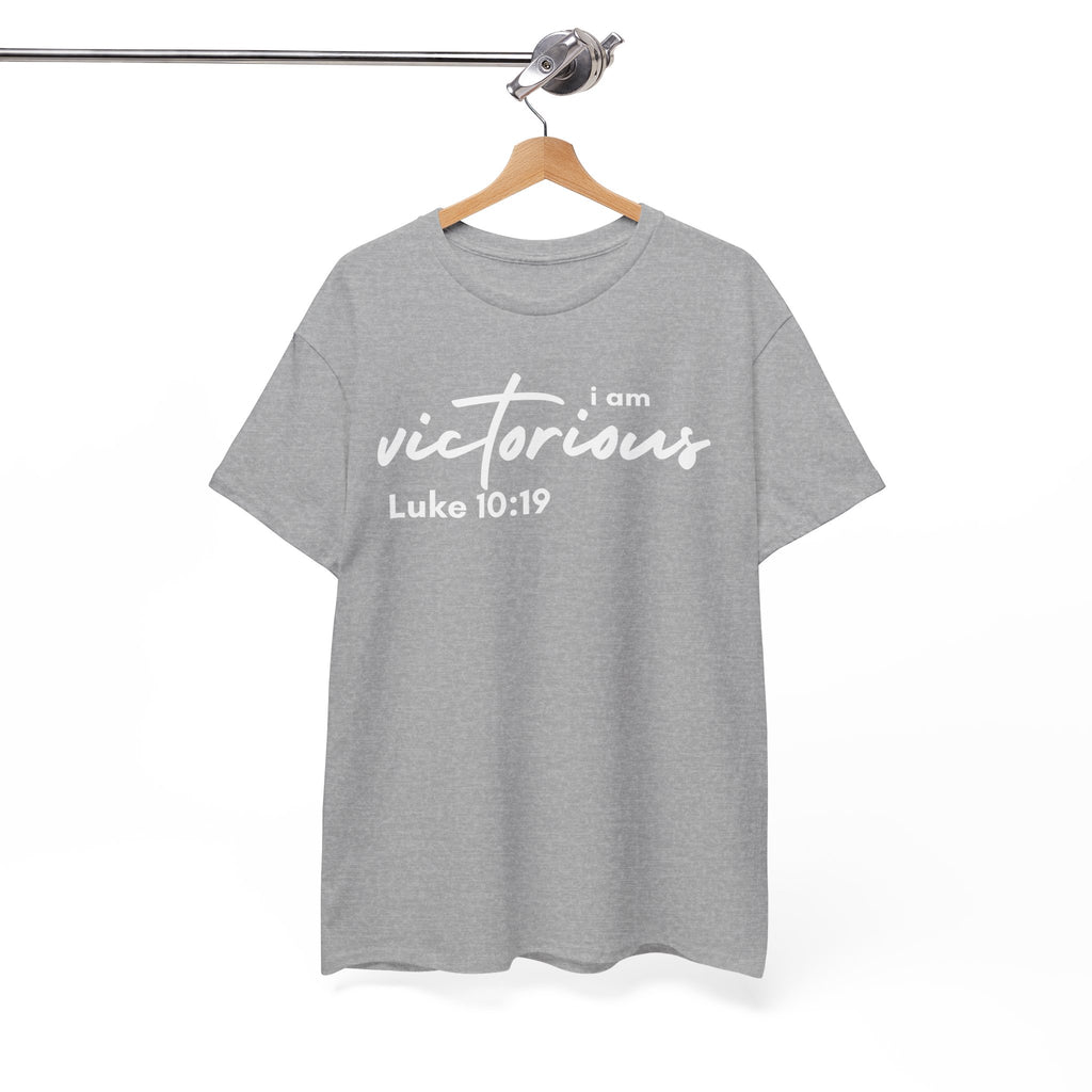 I Am Victorious Christian T-Shirt – Luke 10:19 Scripture Tee | Faith-Based Apparel