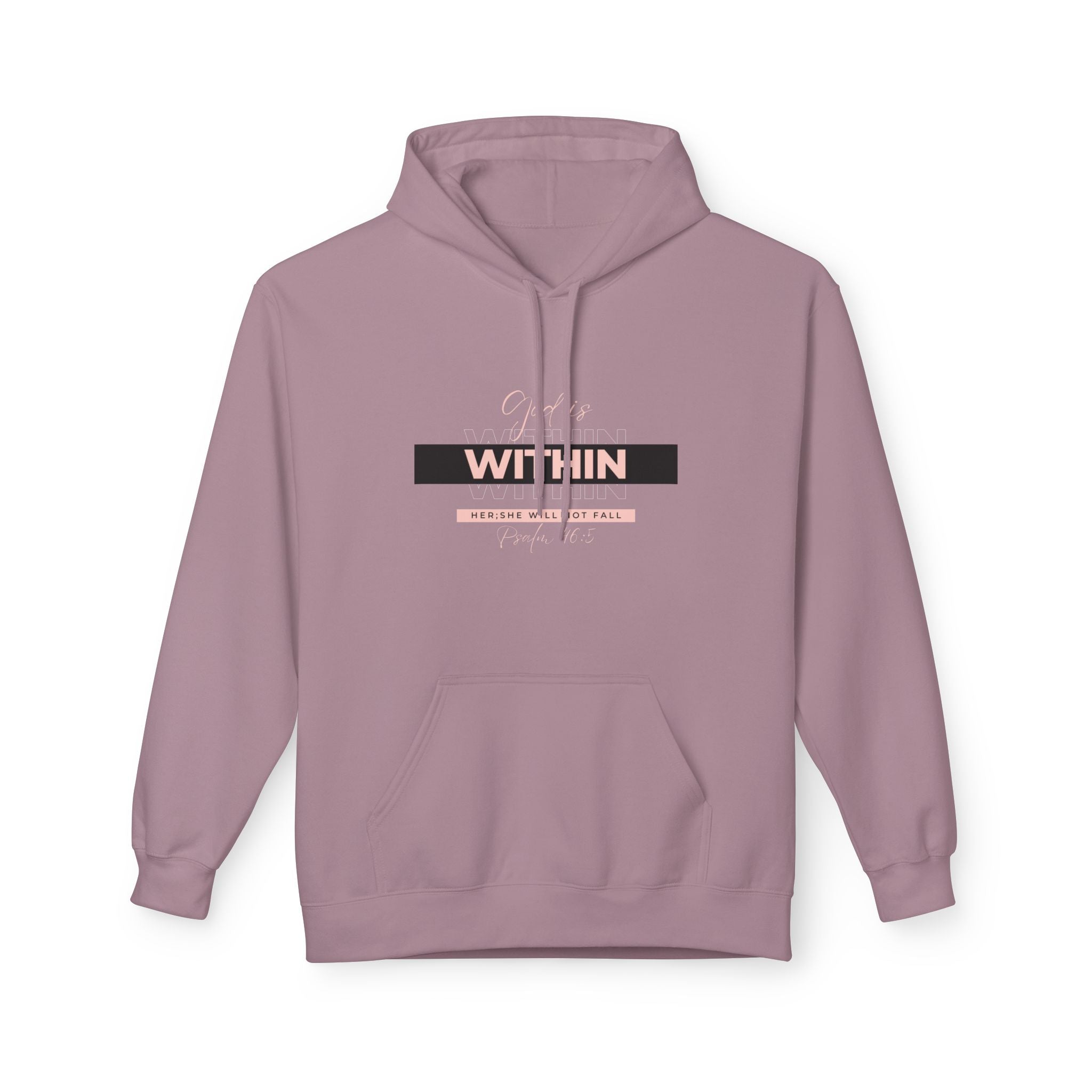 God Is Within Her Hoodie — Psalm 46:5 Christian Hoodie for Women | Faith-Based Inspirational Pullover