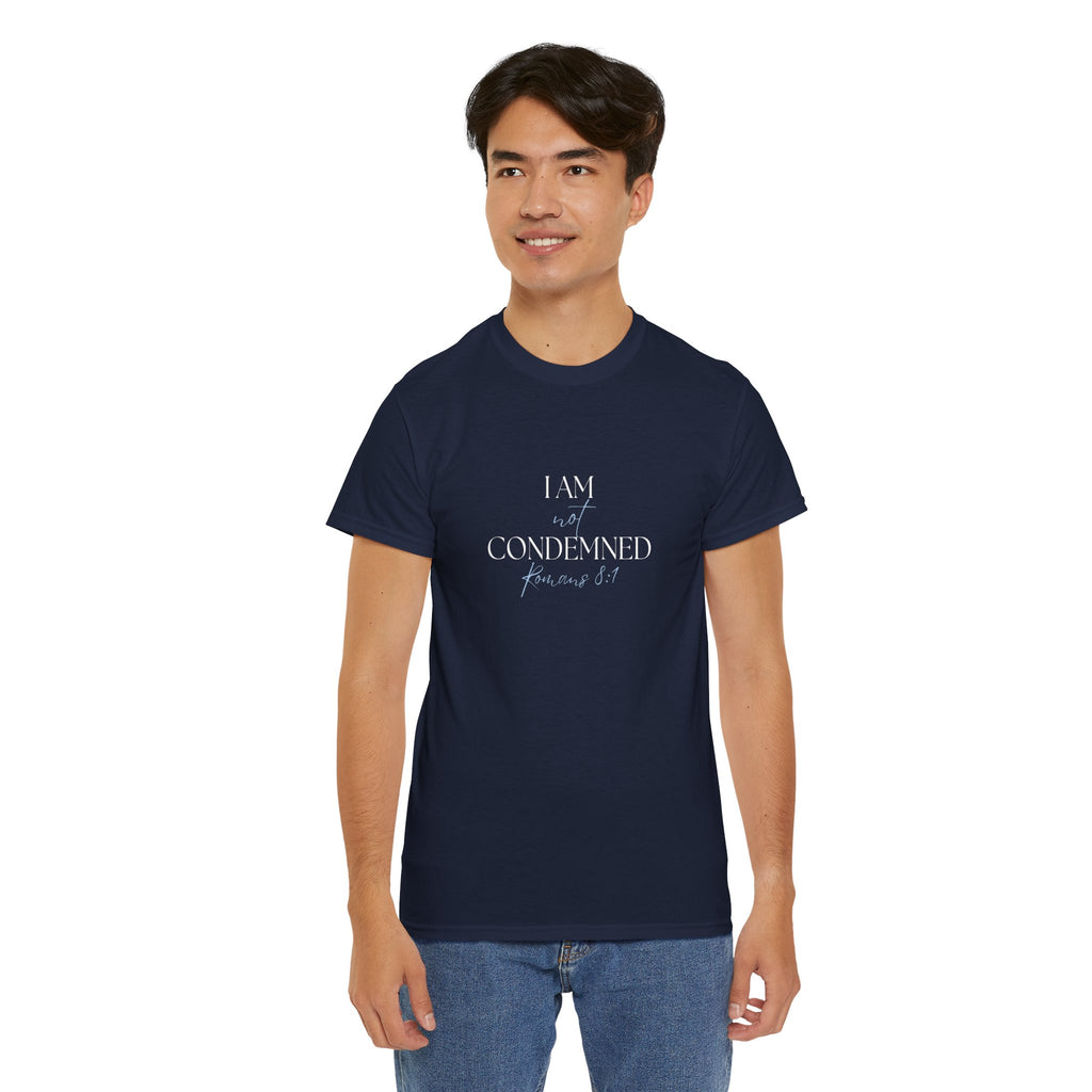 I Am Not Condemned T-Shirt – Christian Tee (Romans 8:1 Scripture) | Faith Apparel for Men & Women